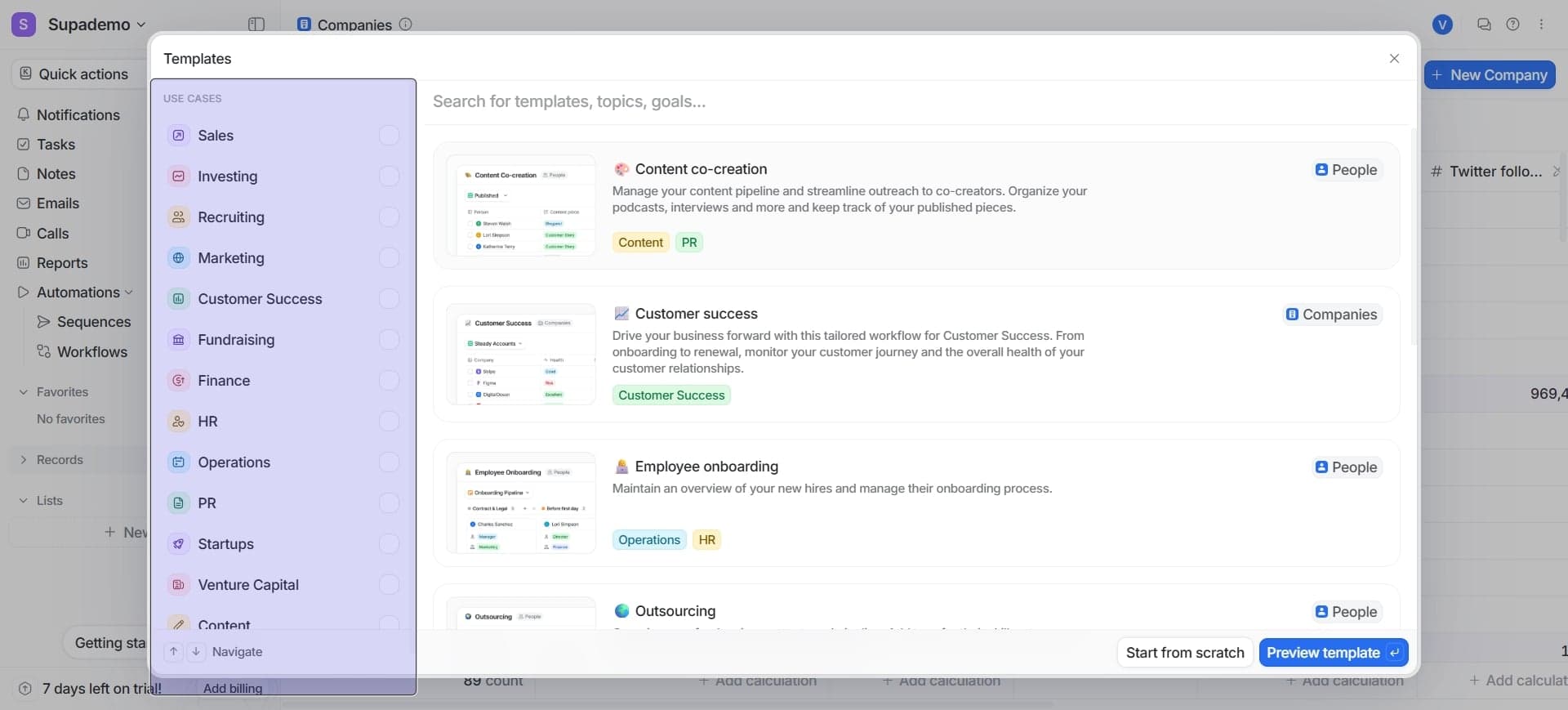 Click Create New List