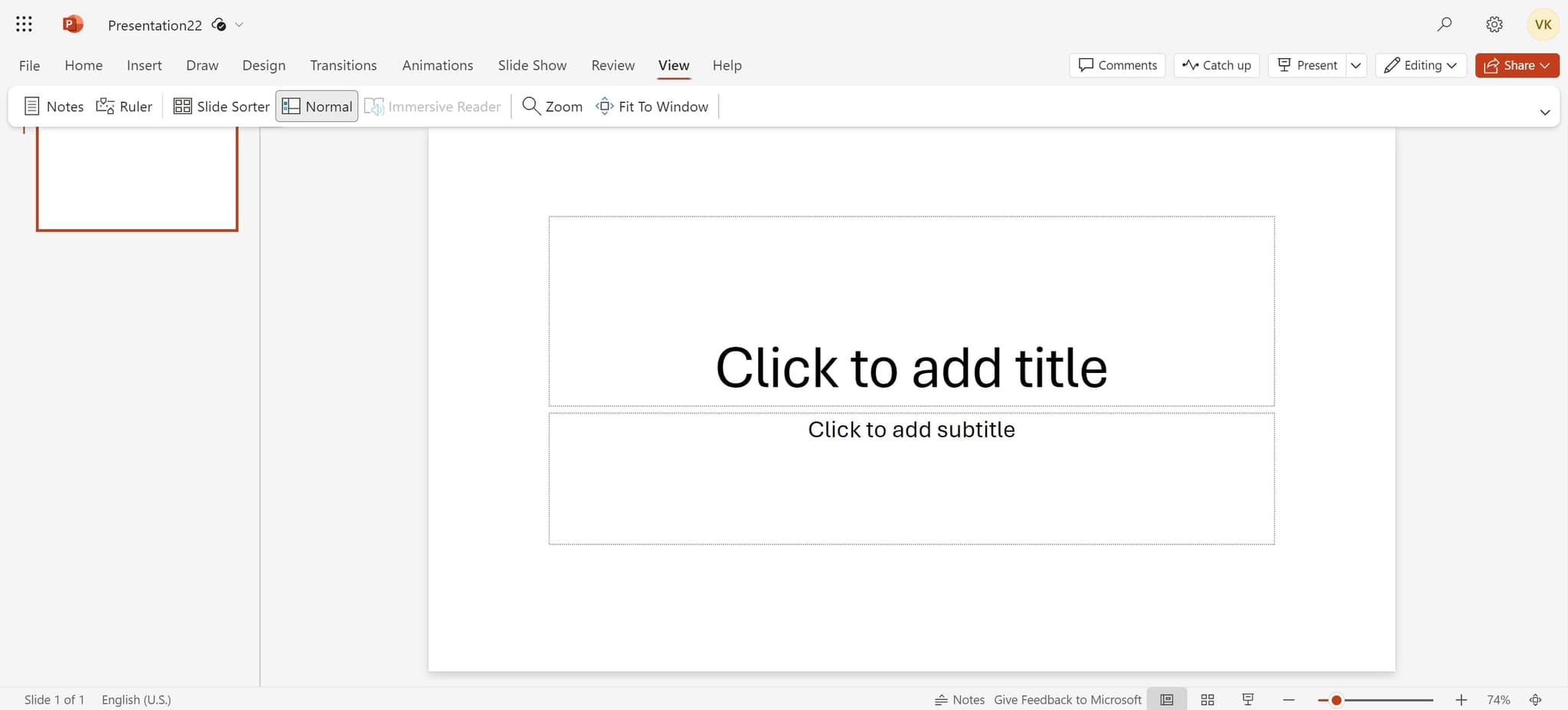 Click on View to display notes