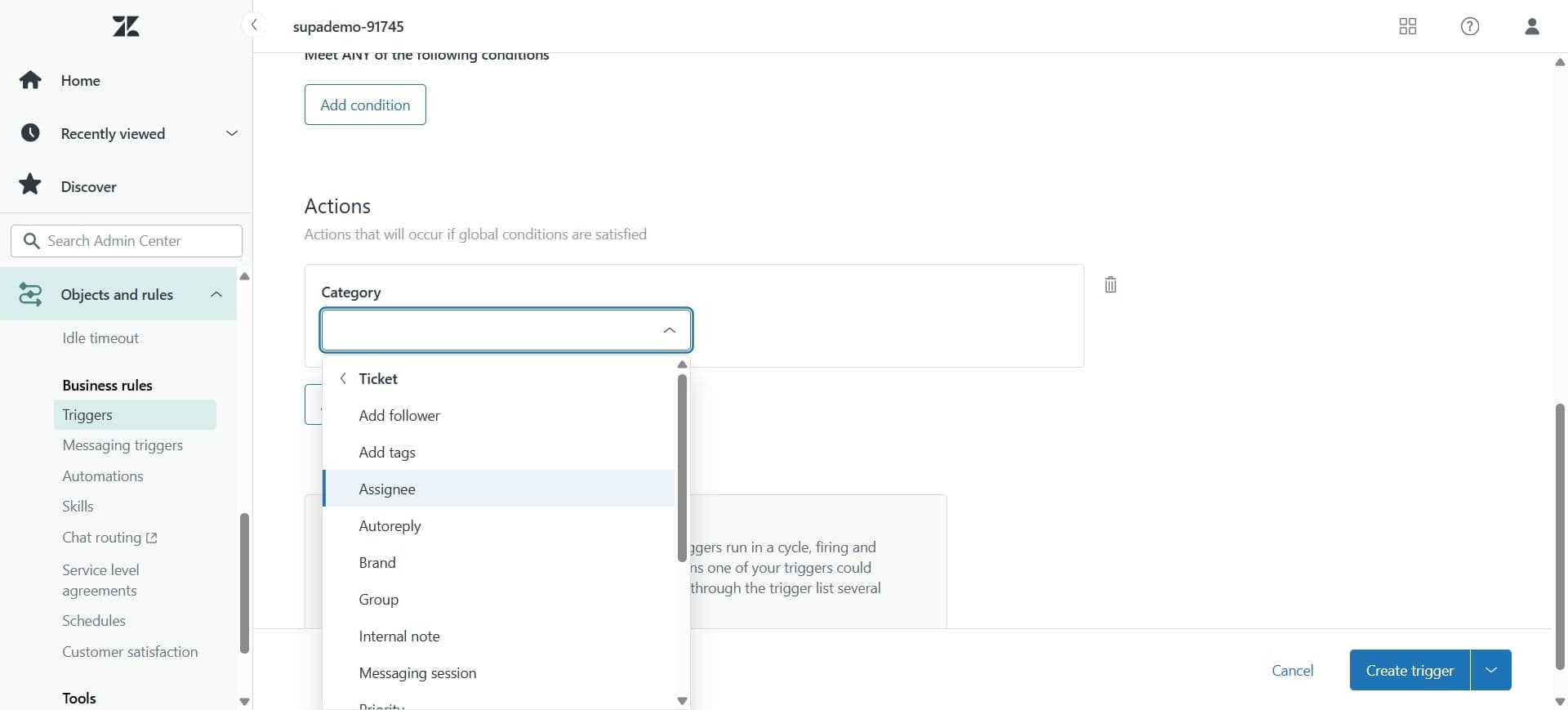 Test the rule on sample tickets