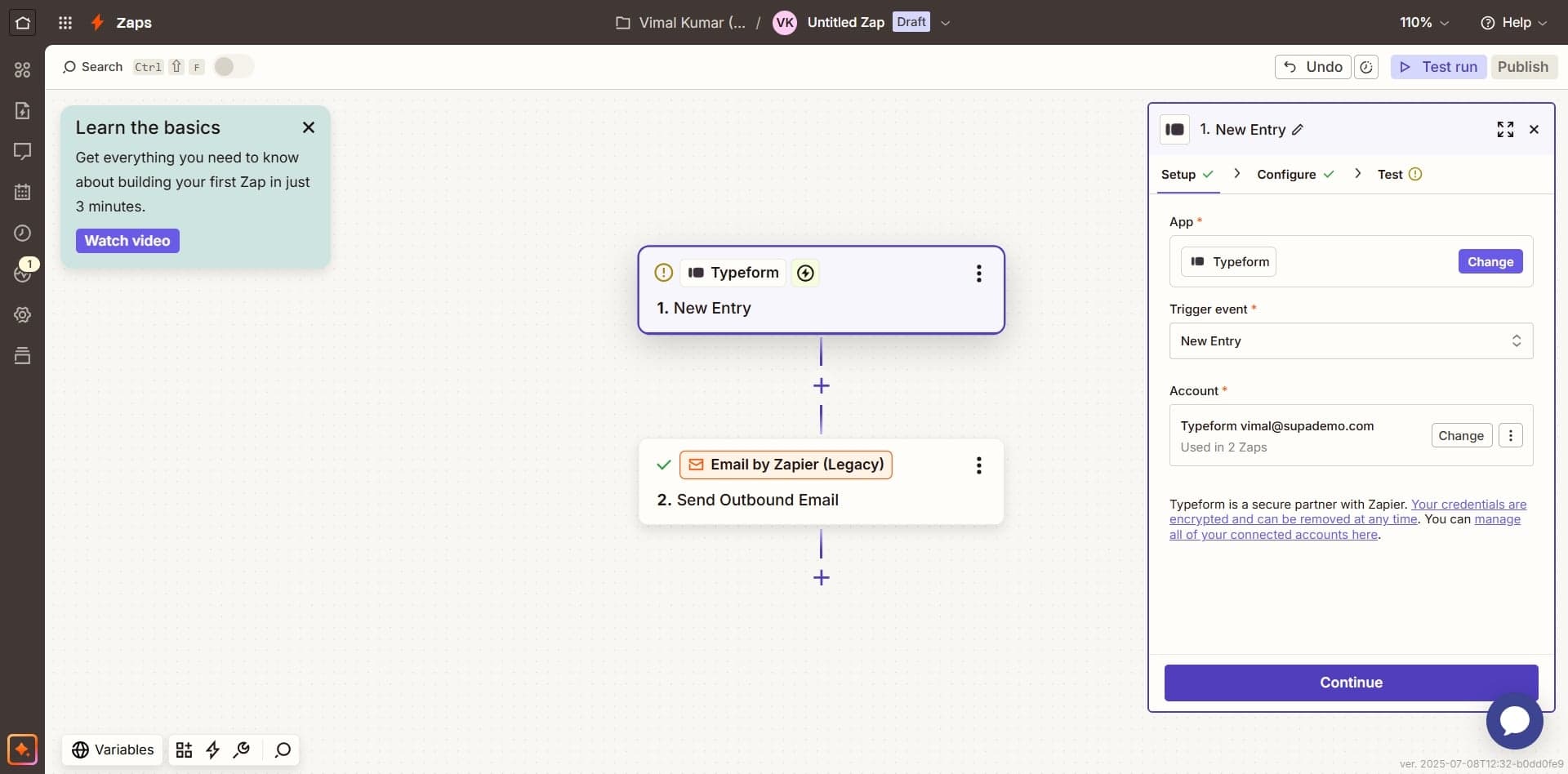 Configure which fields to include