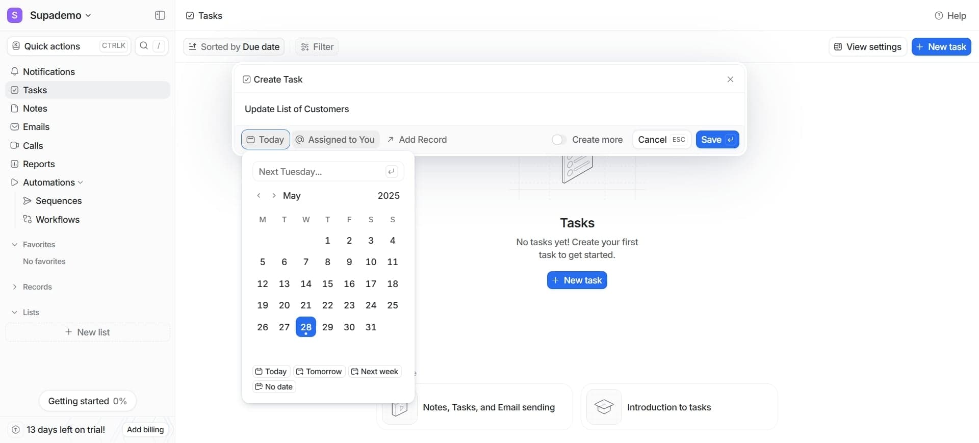 Configure field properties and validation