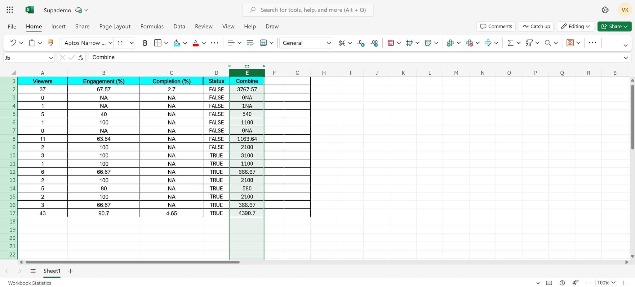 Open Excel and access your spreadsheet