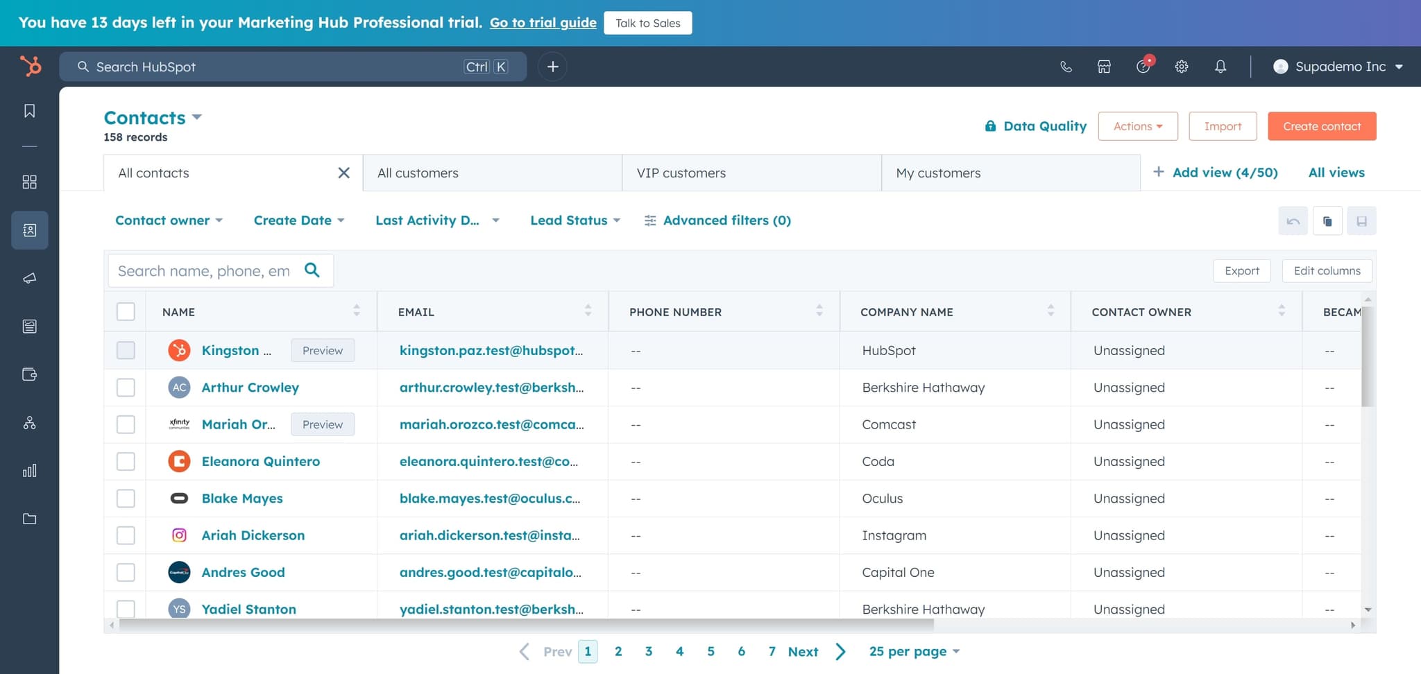 Access the export menu