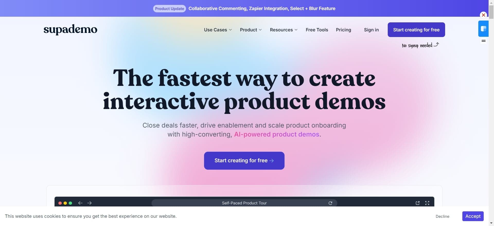 Proceed to the next step