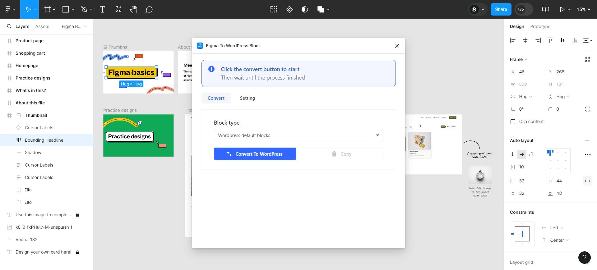 Review generated blocks