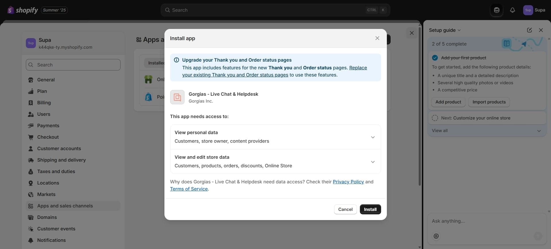 Configure data sync preferences