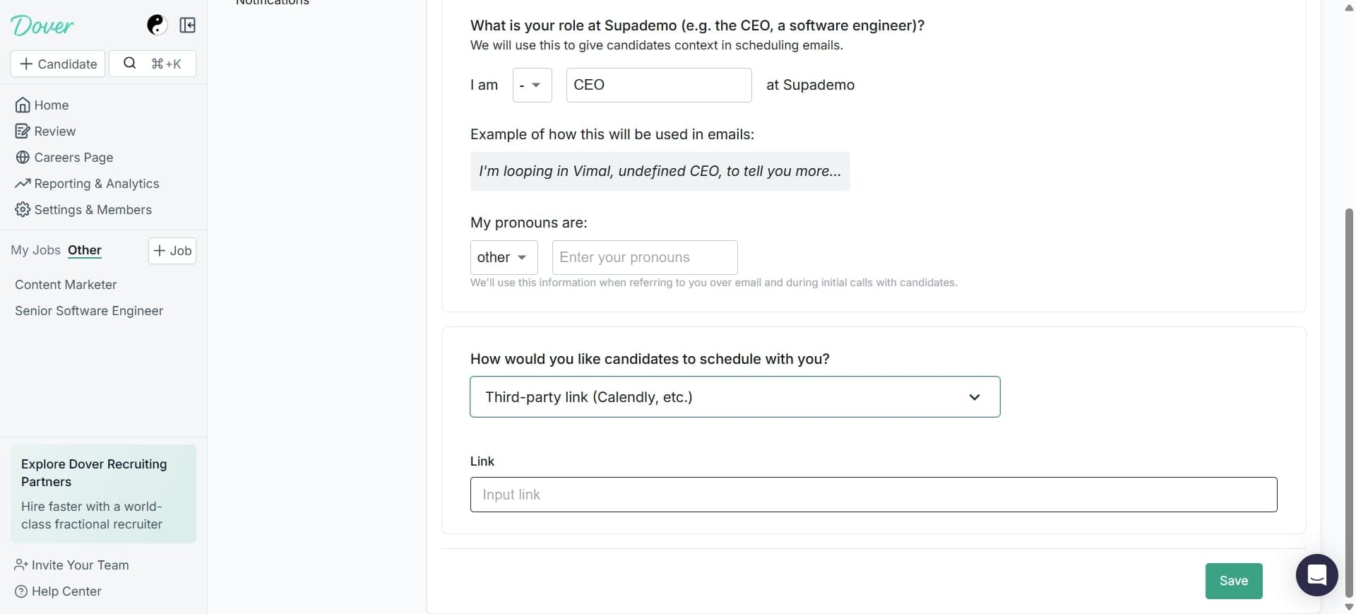 Configure follow-up settings