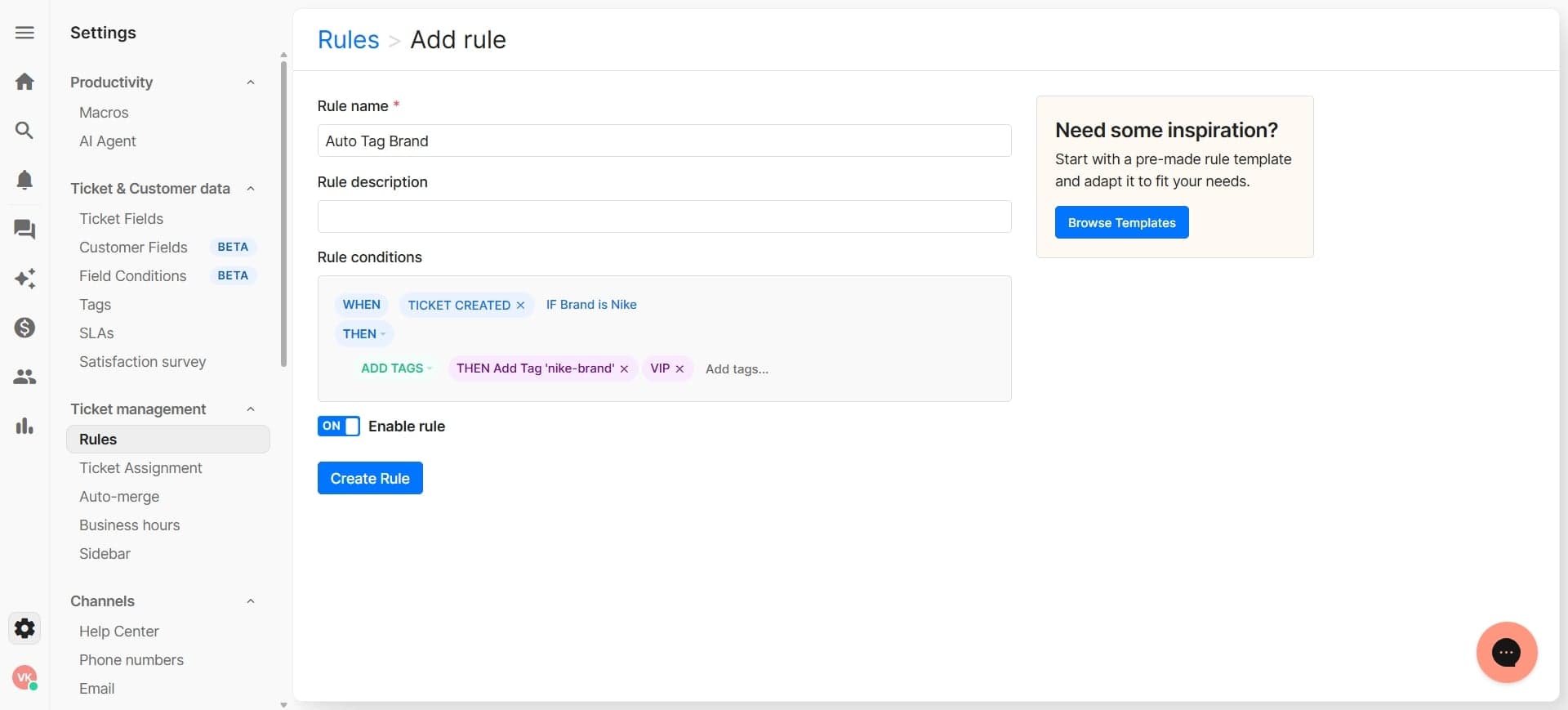 Configure additional filters
