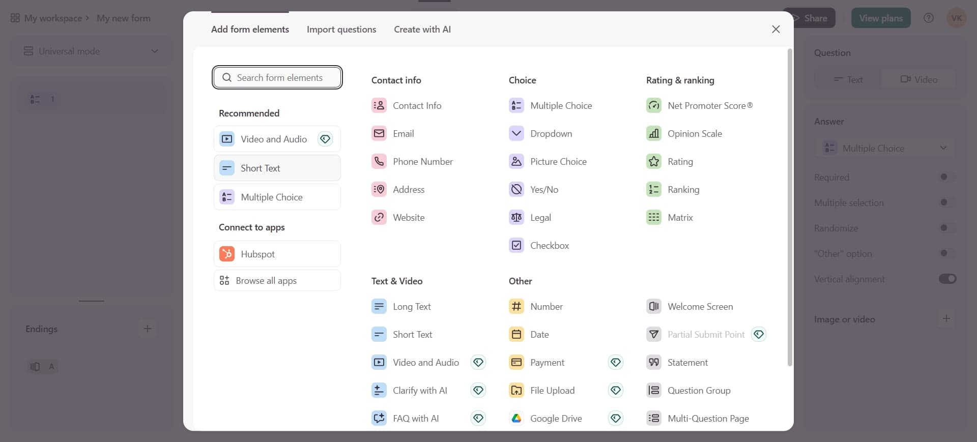 Choose your survey template