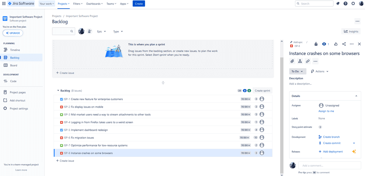 How to Create a Sprint in Jira | Step-by-Step