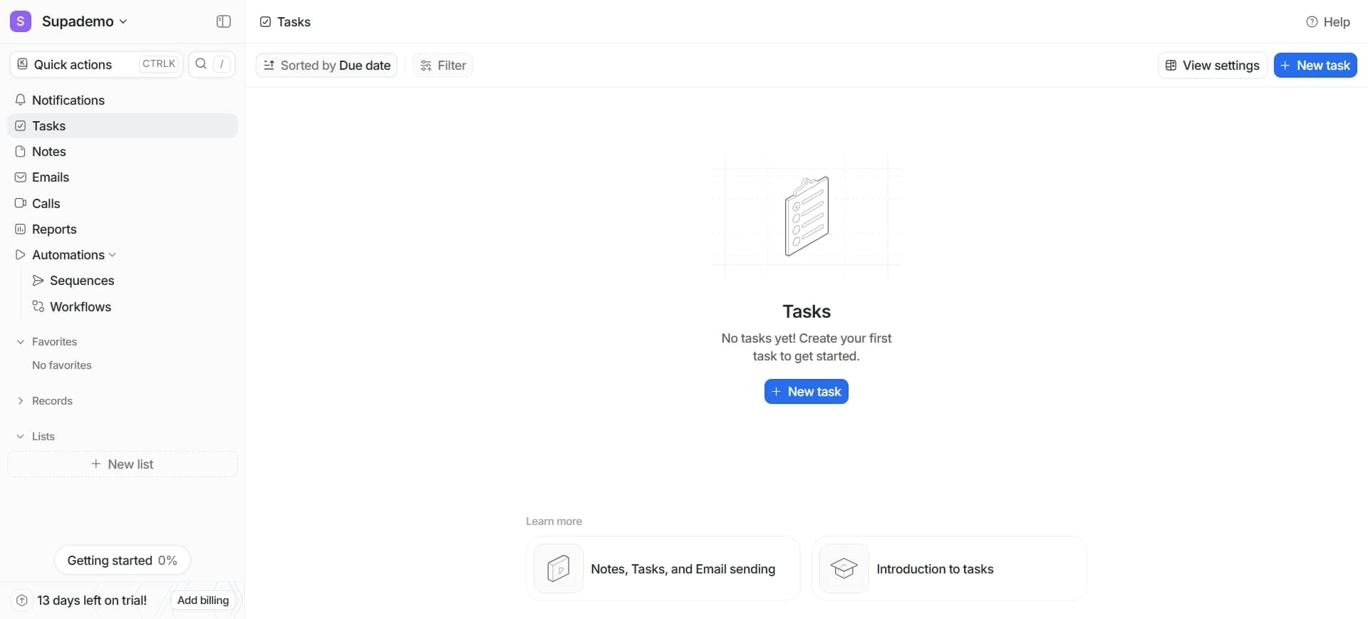 Navigate to workflows section