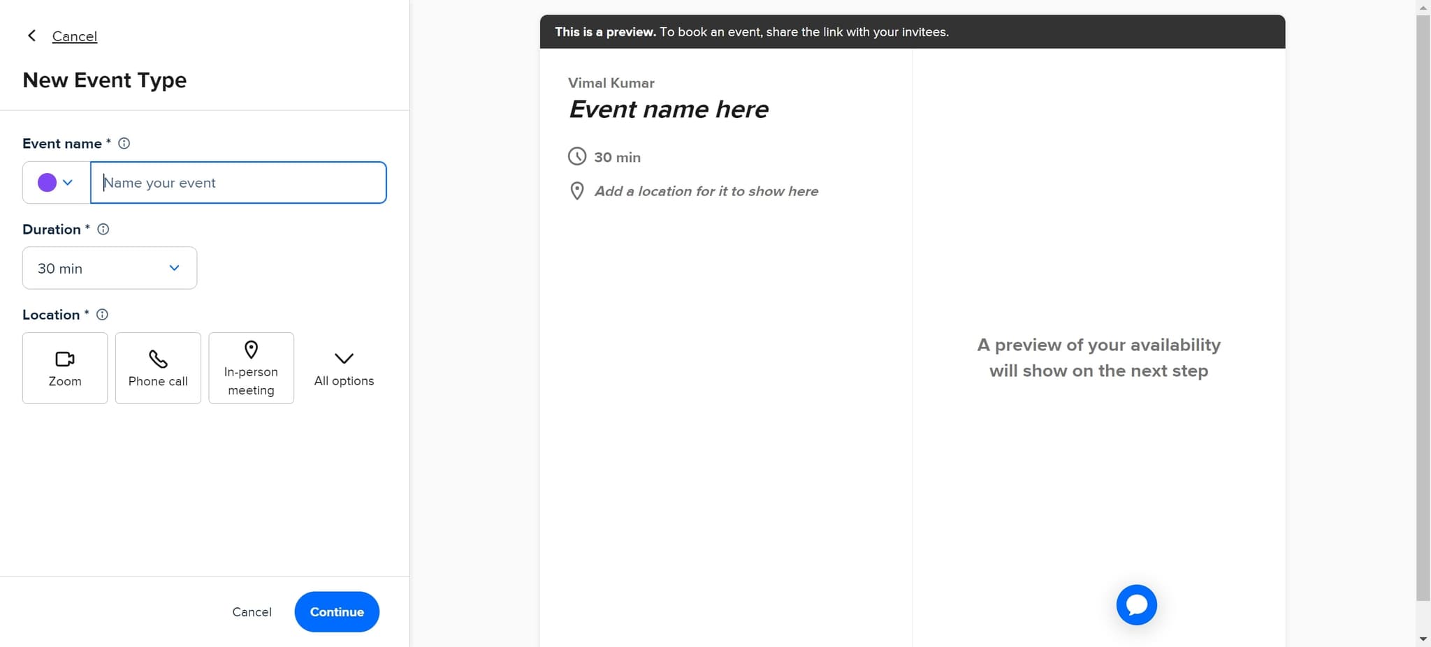 Access advanced options