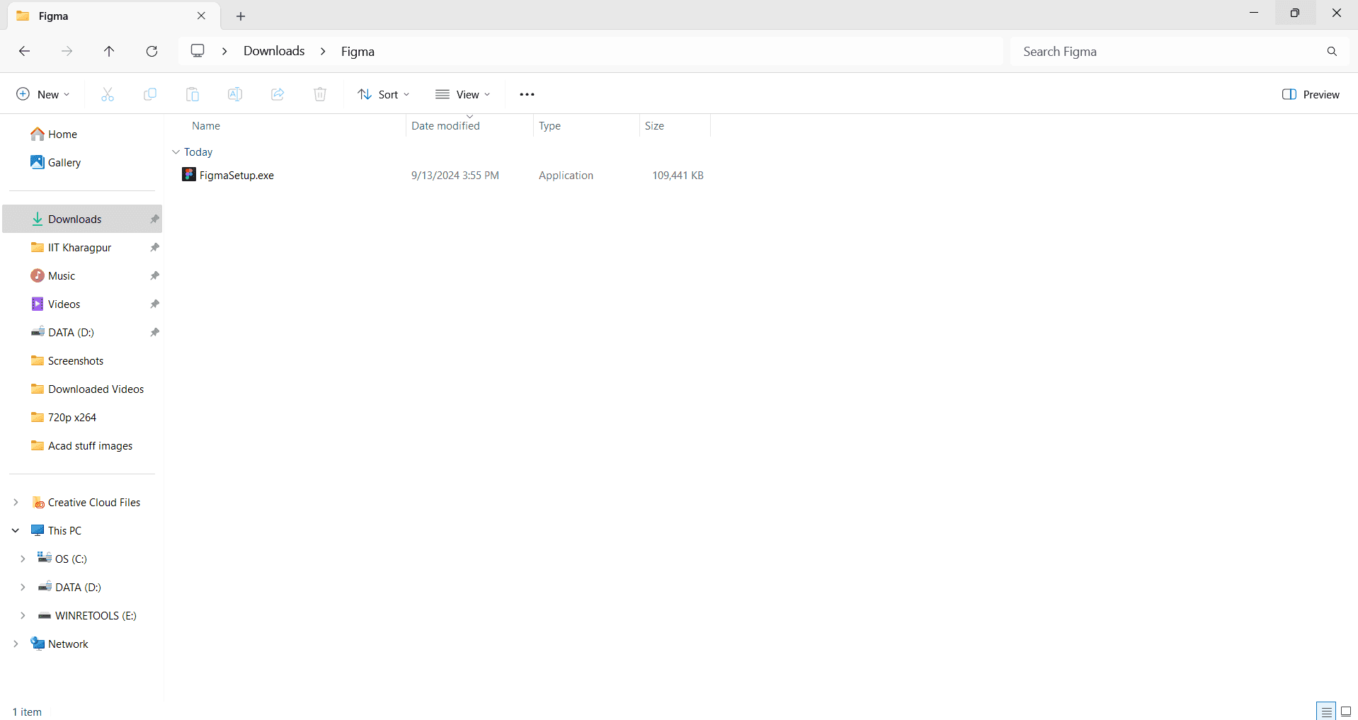 Navigate to Figma download page