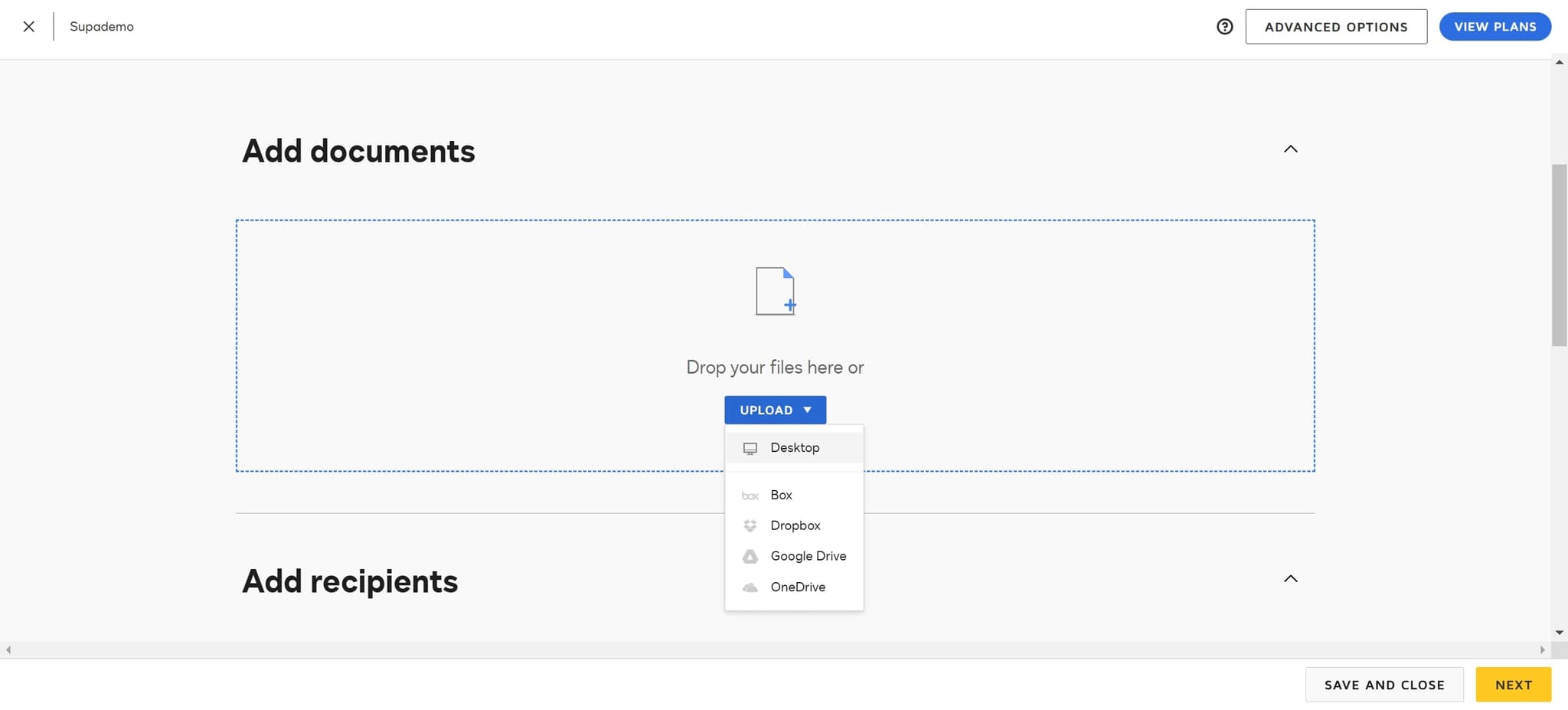 Select the file location