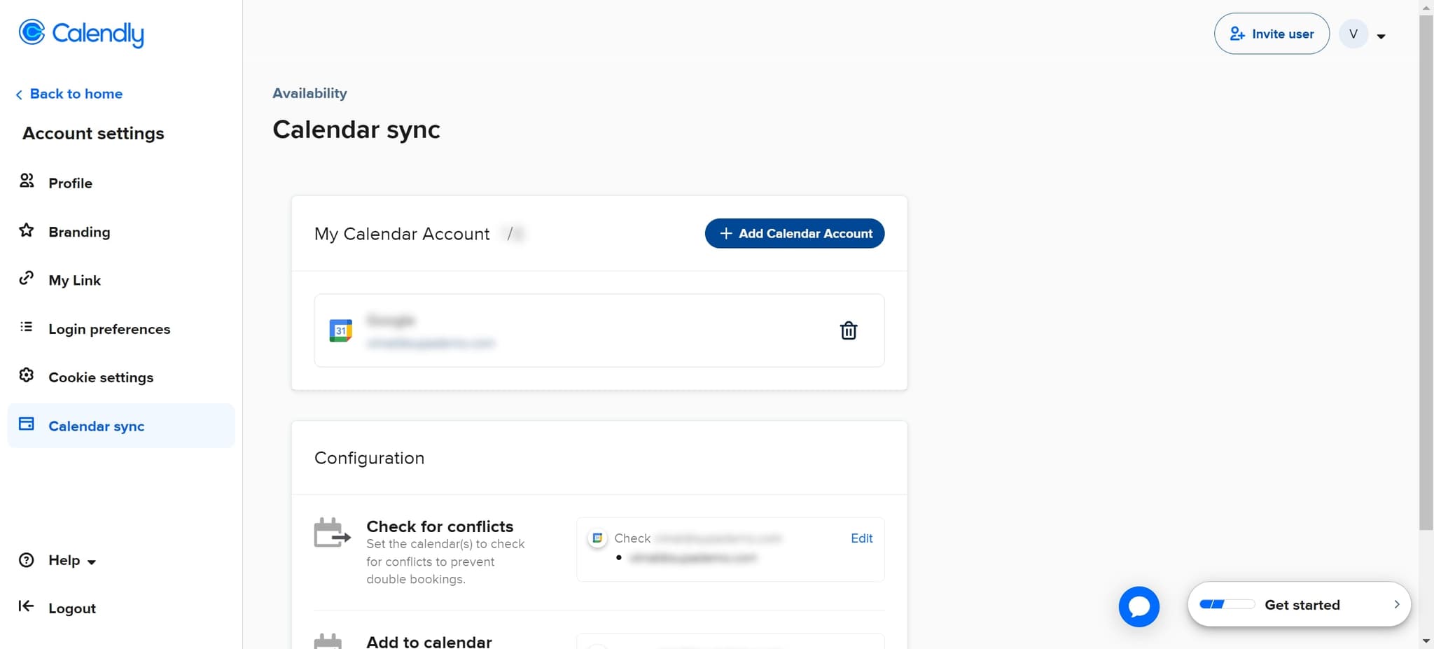 Click Add Calendar Account