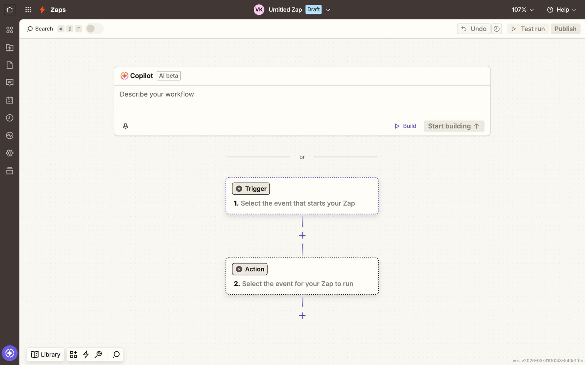 Click the Trigger button