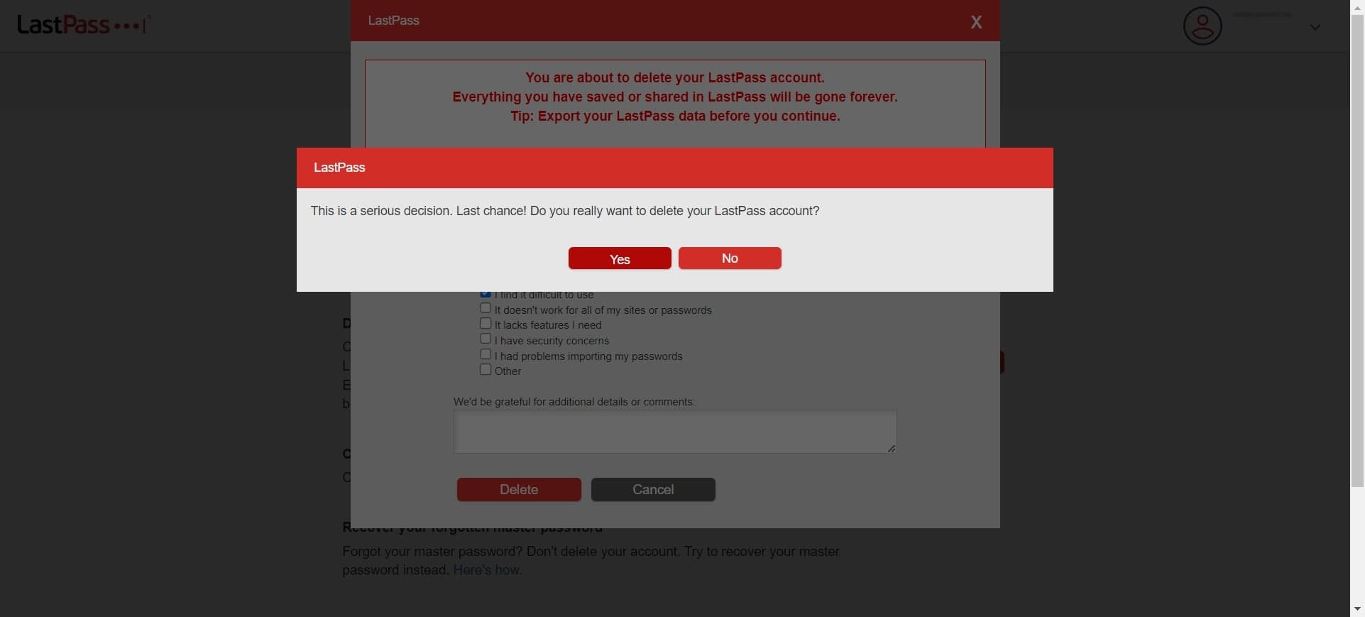 Accept final warning