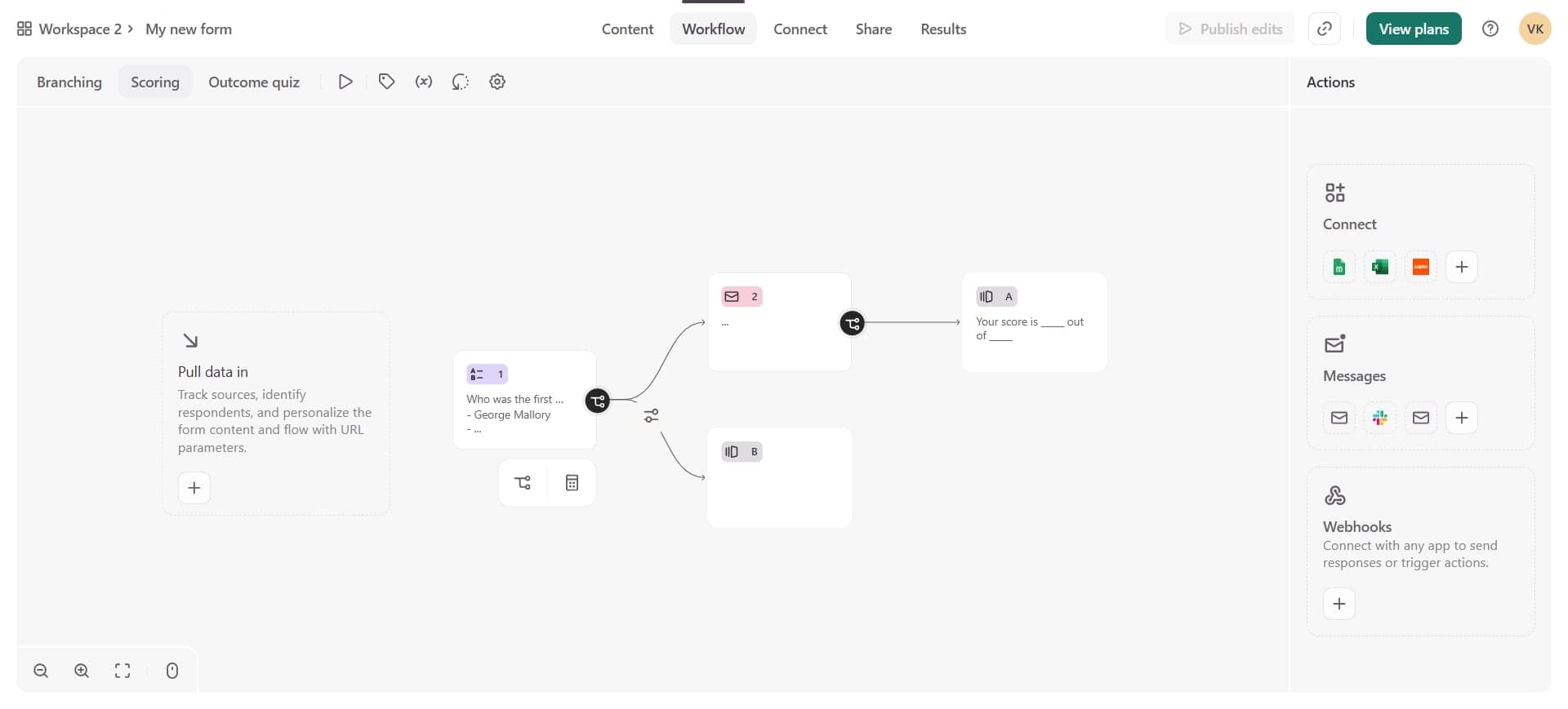 Configure the calculation logic