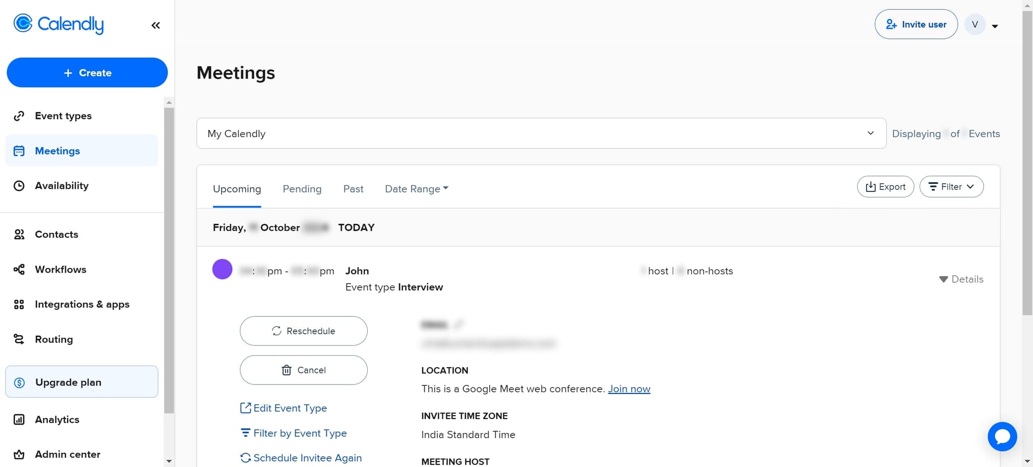 Join the Google Meet conference