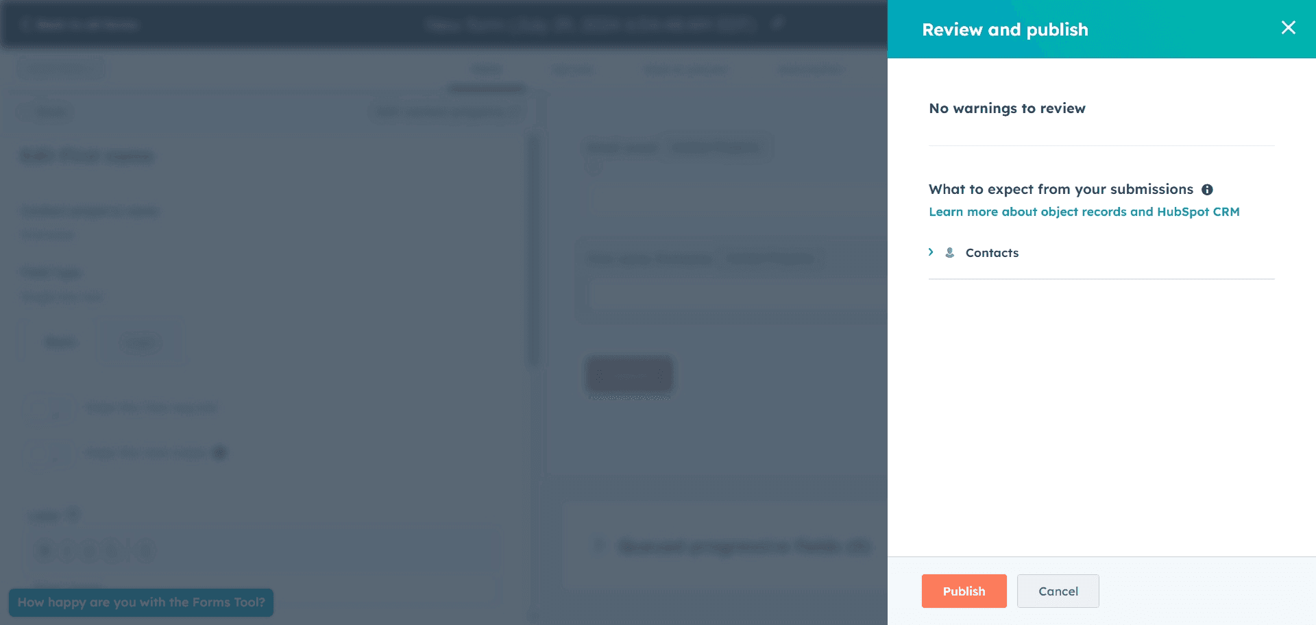 Configure Form Settings
