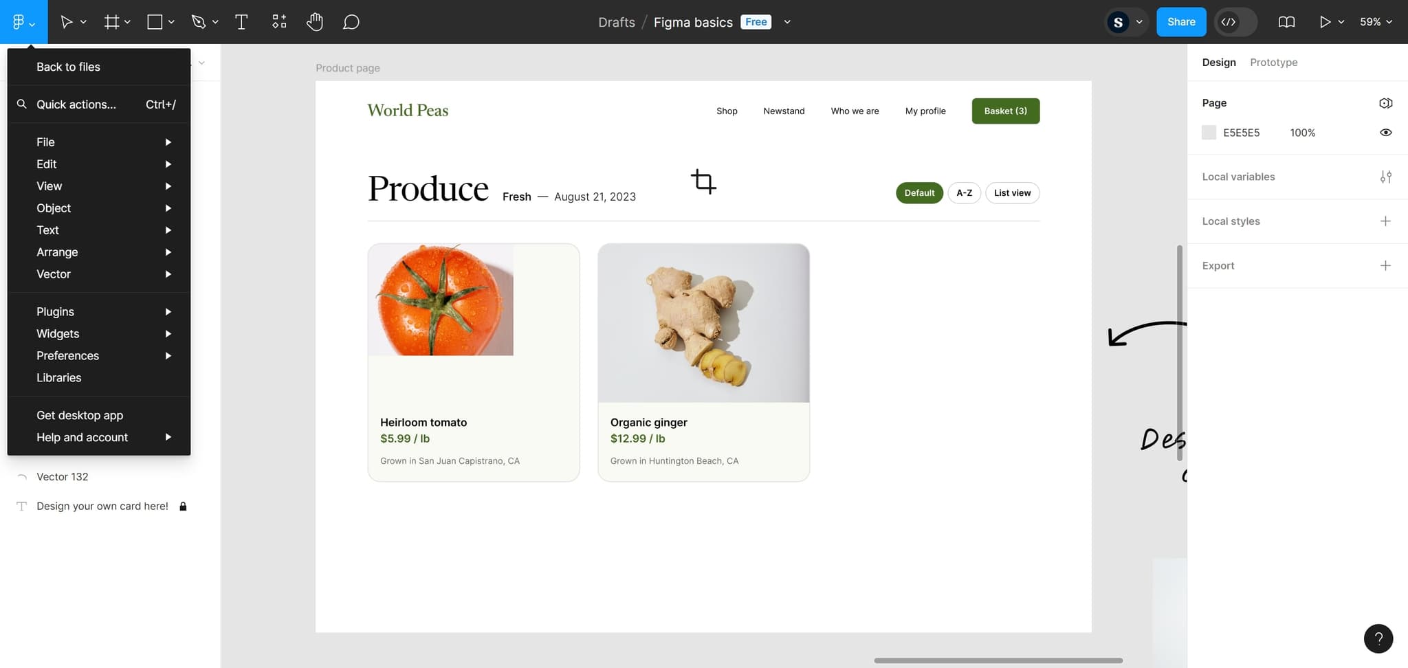 Select the target element