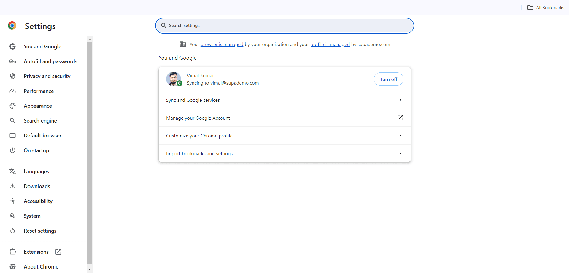Navigate to Languages section