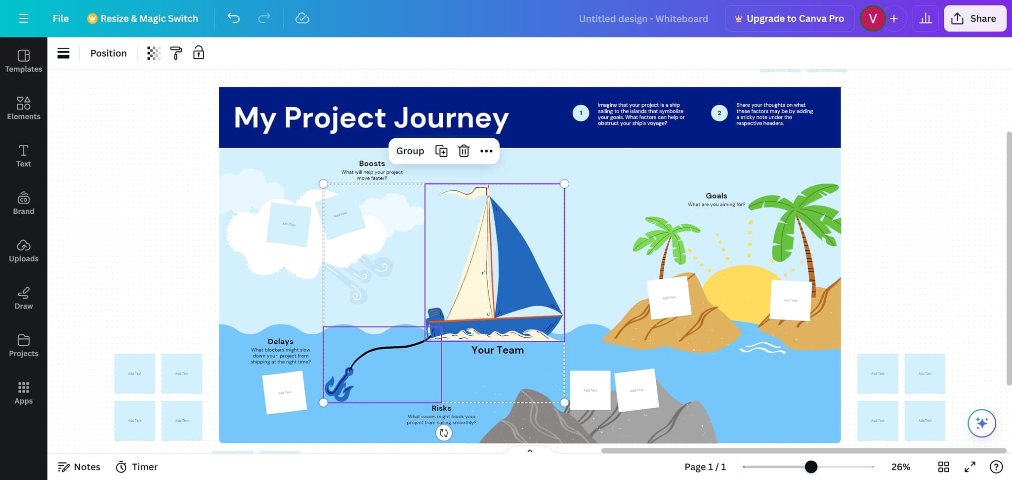 Right-Click on the Selected Elements