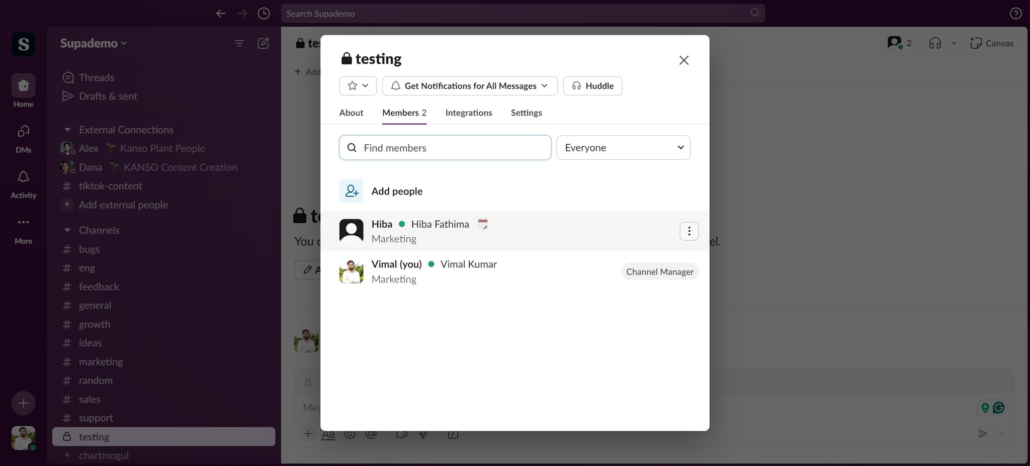 Find the member to remove