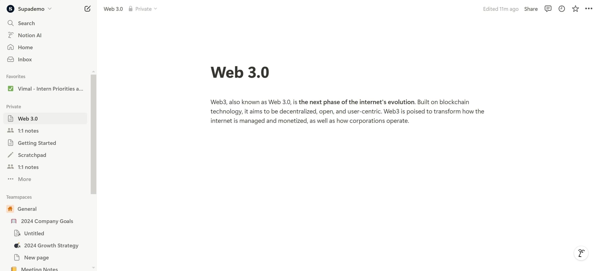 Click on the initial element