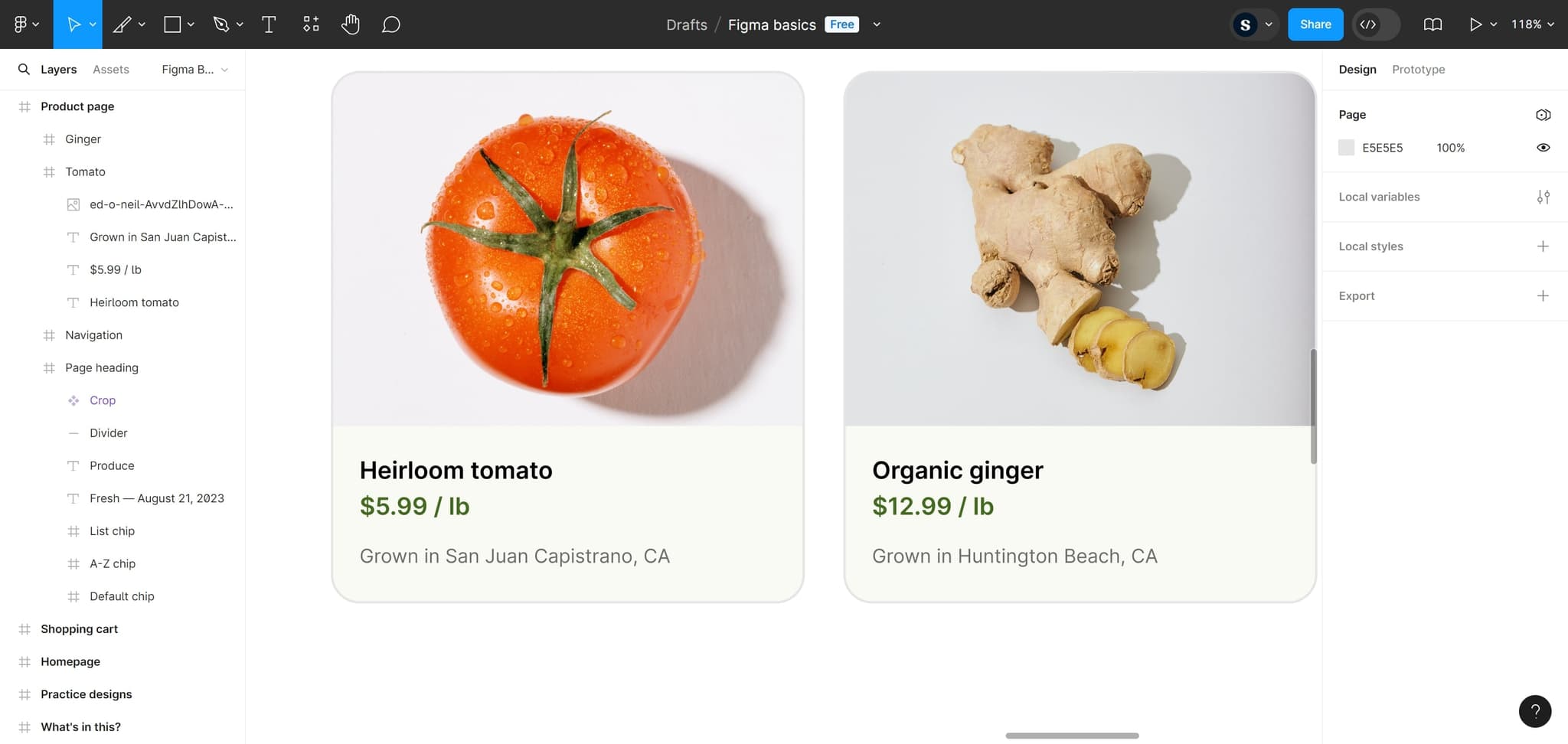 Open your Figma project