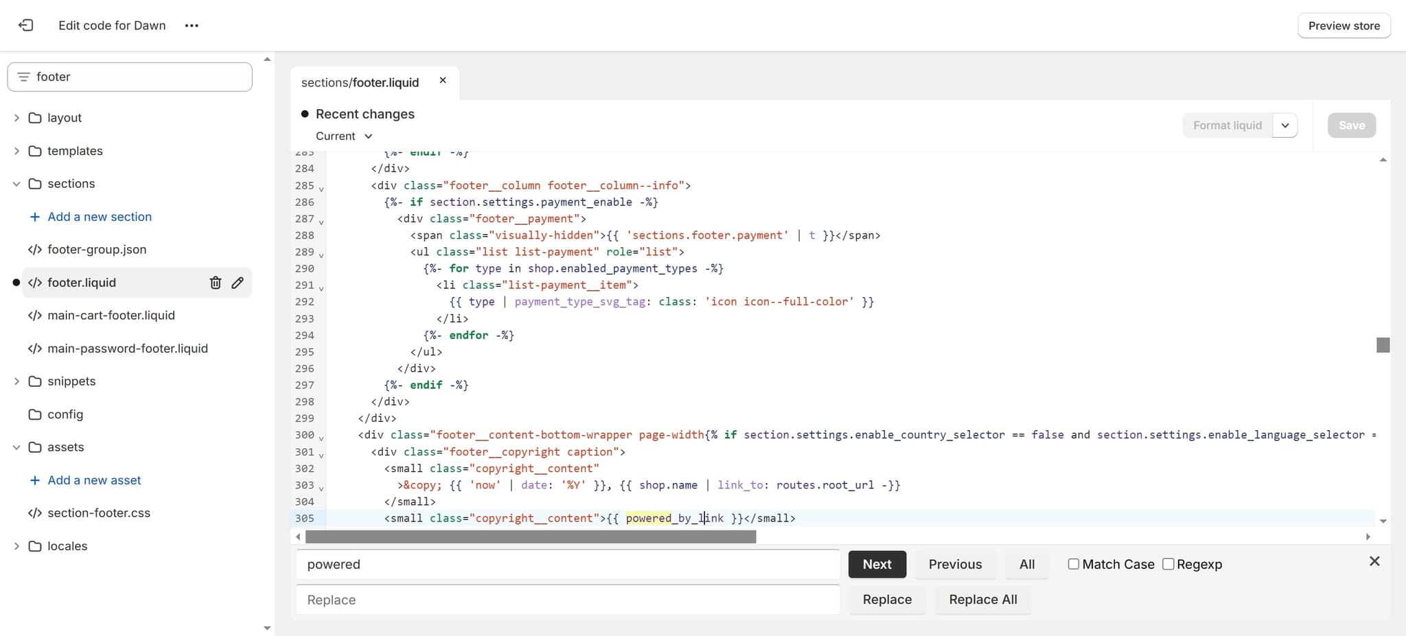 Modify the Link Element