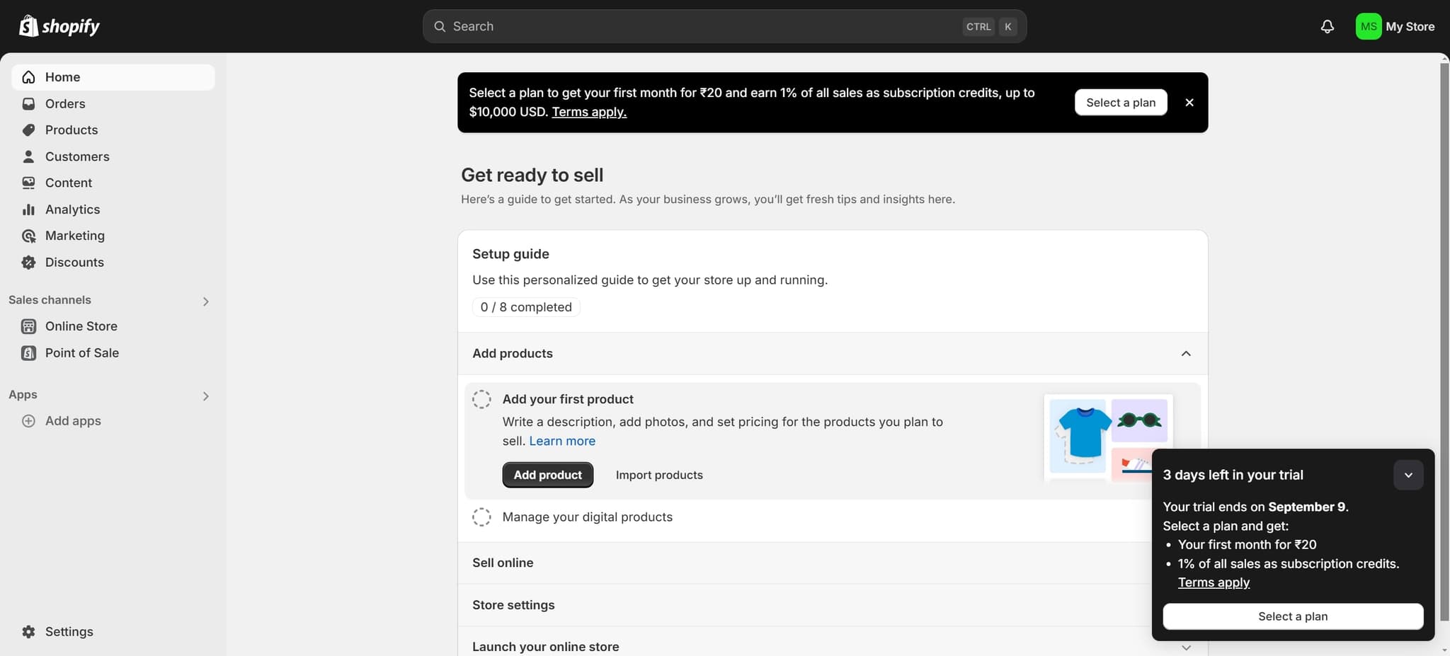 Access Your Store Home