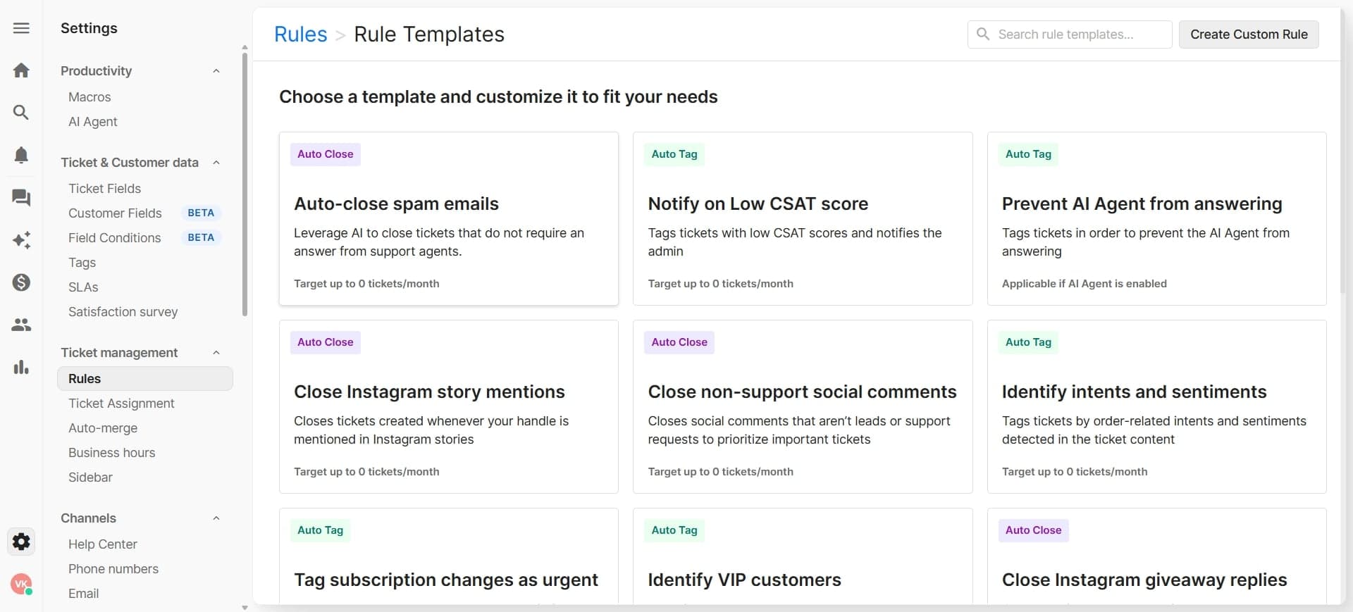Set additional conditions