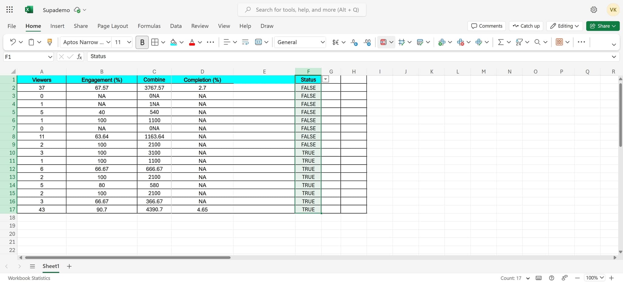 Access the conditional formatting menu