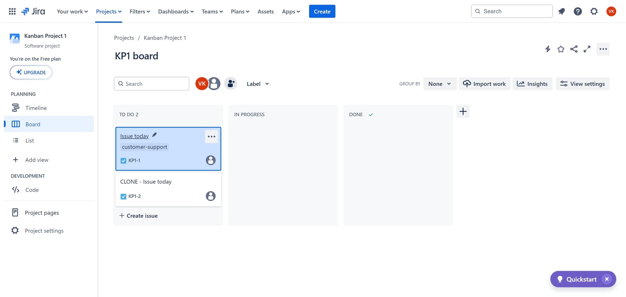 Select the issue from today