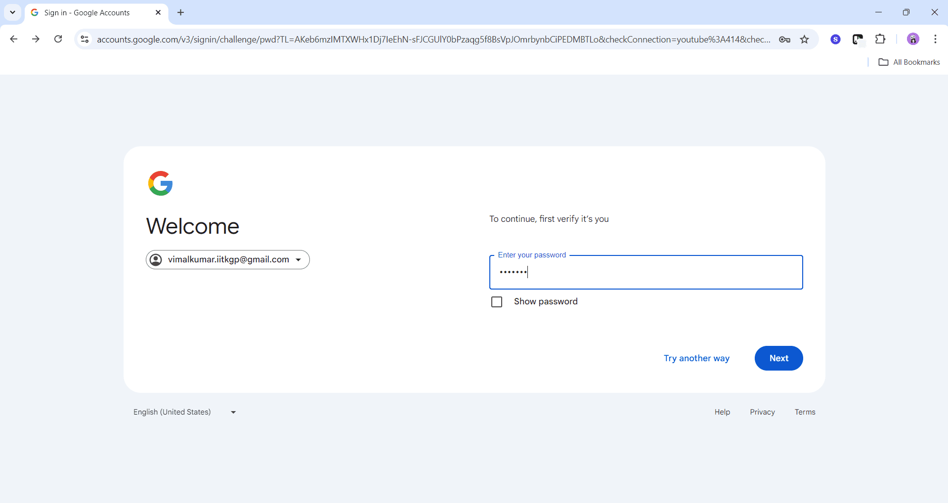 Confirm account addition