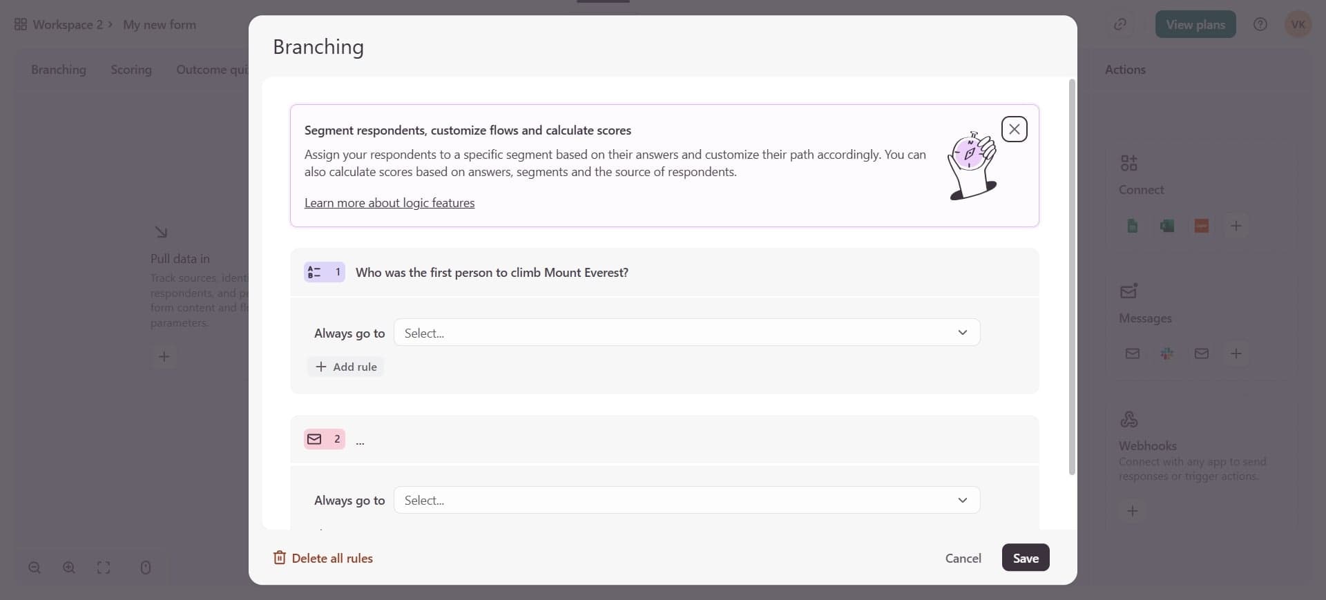 Create a new logic rule