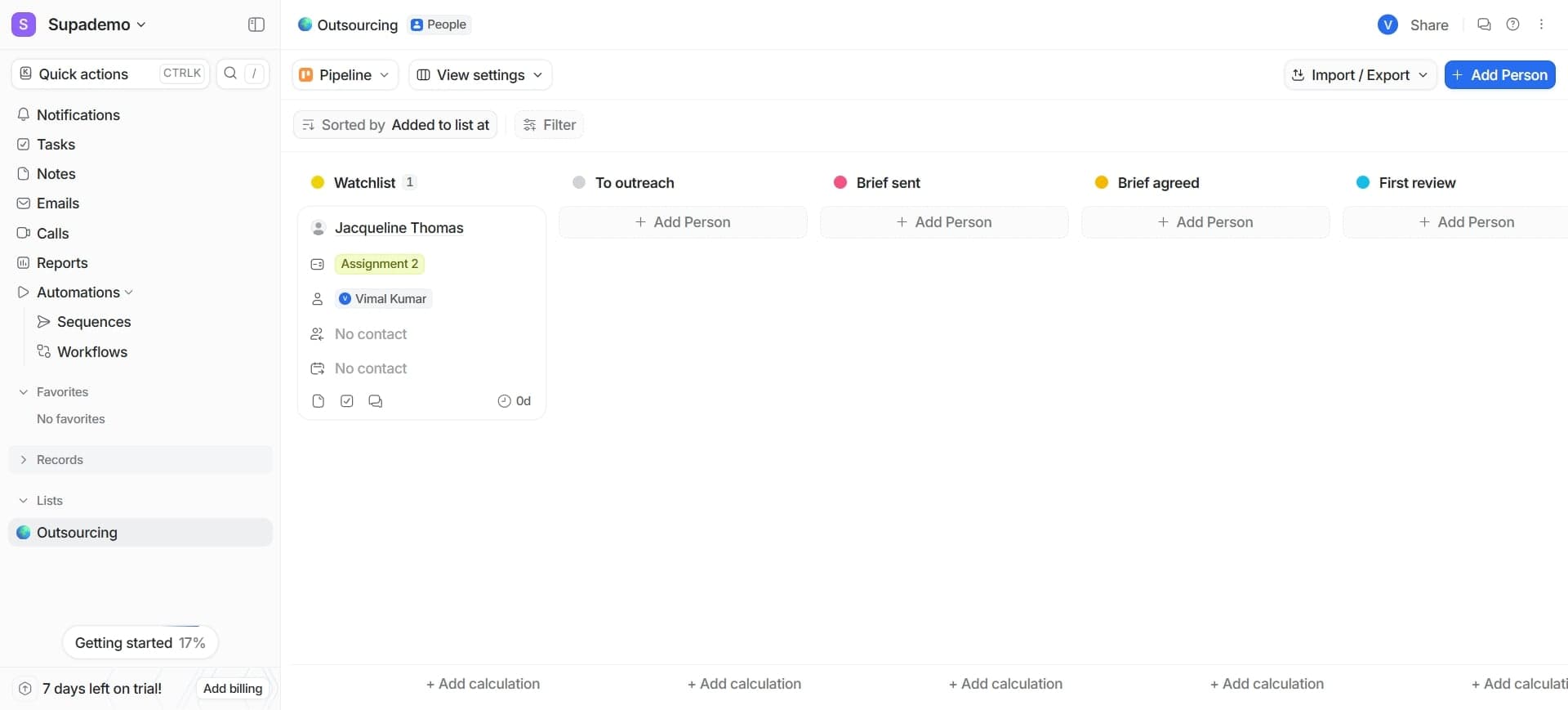 Share list access with team members