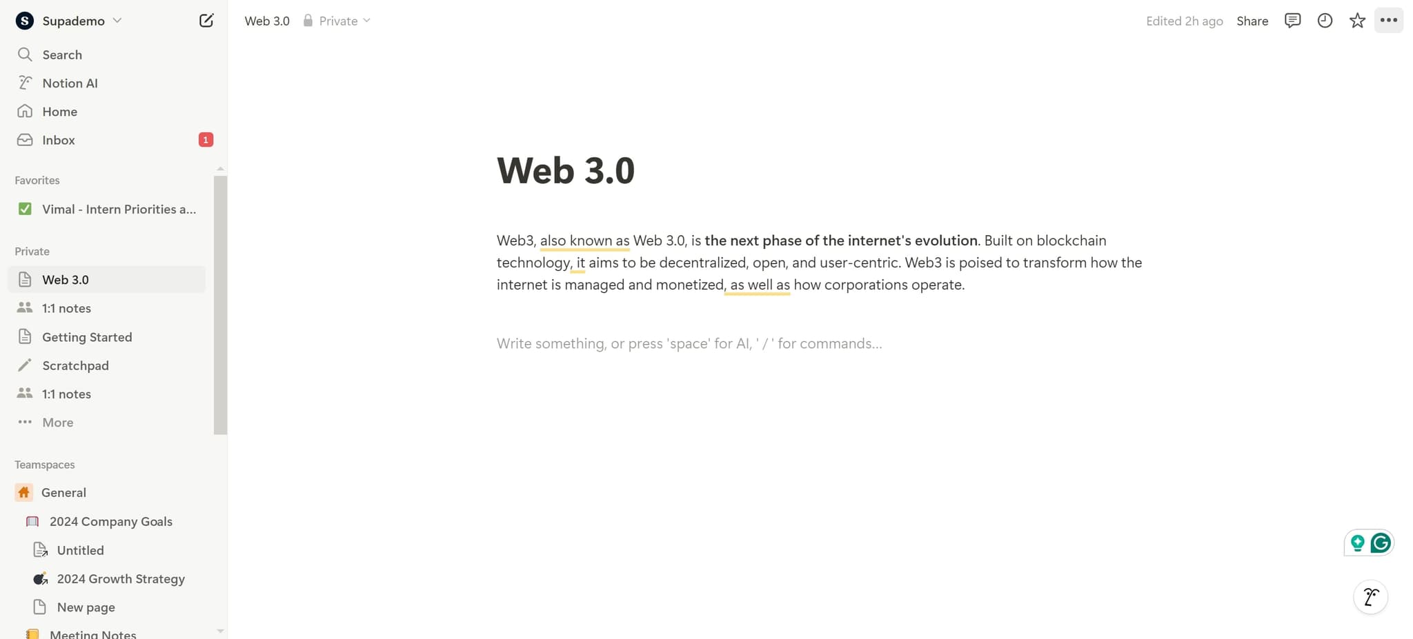 Access the formatting menu