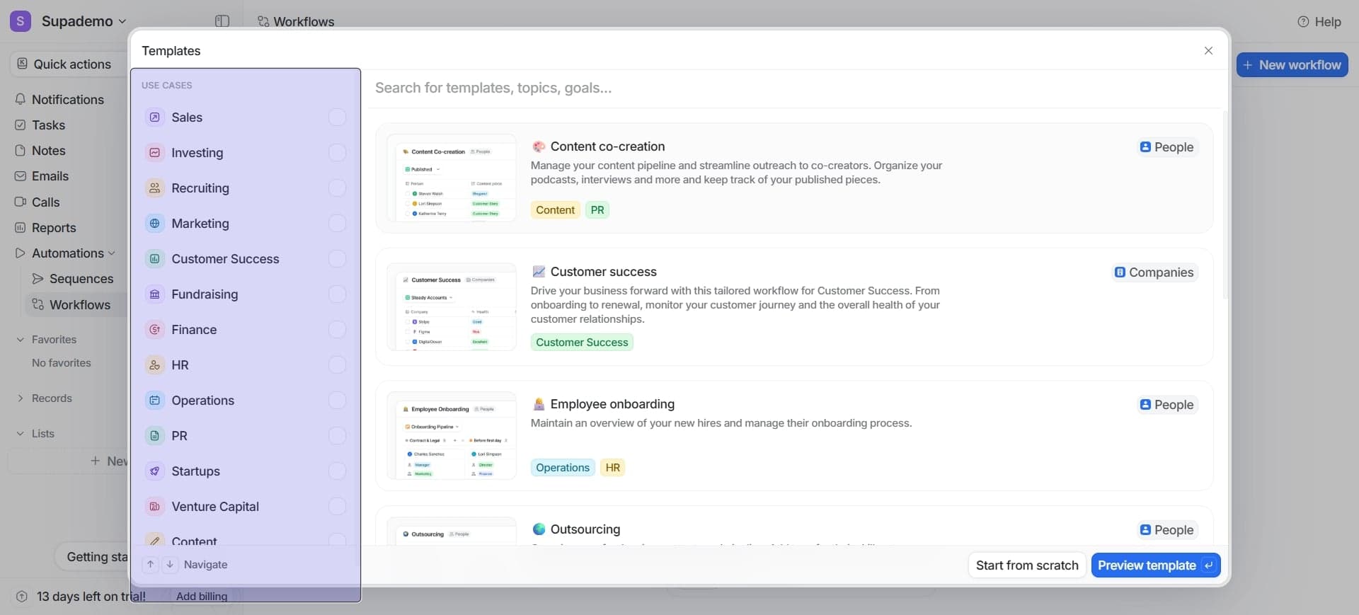 Customize your workspace view