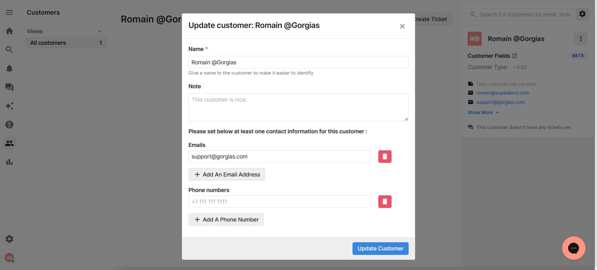 Review merged profile entries