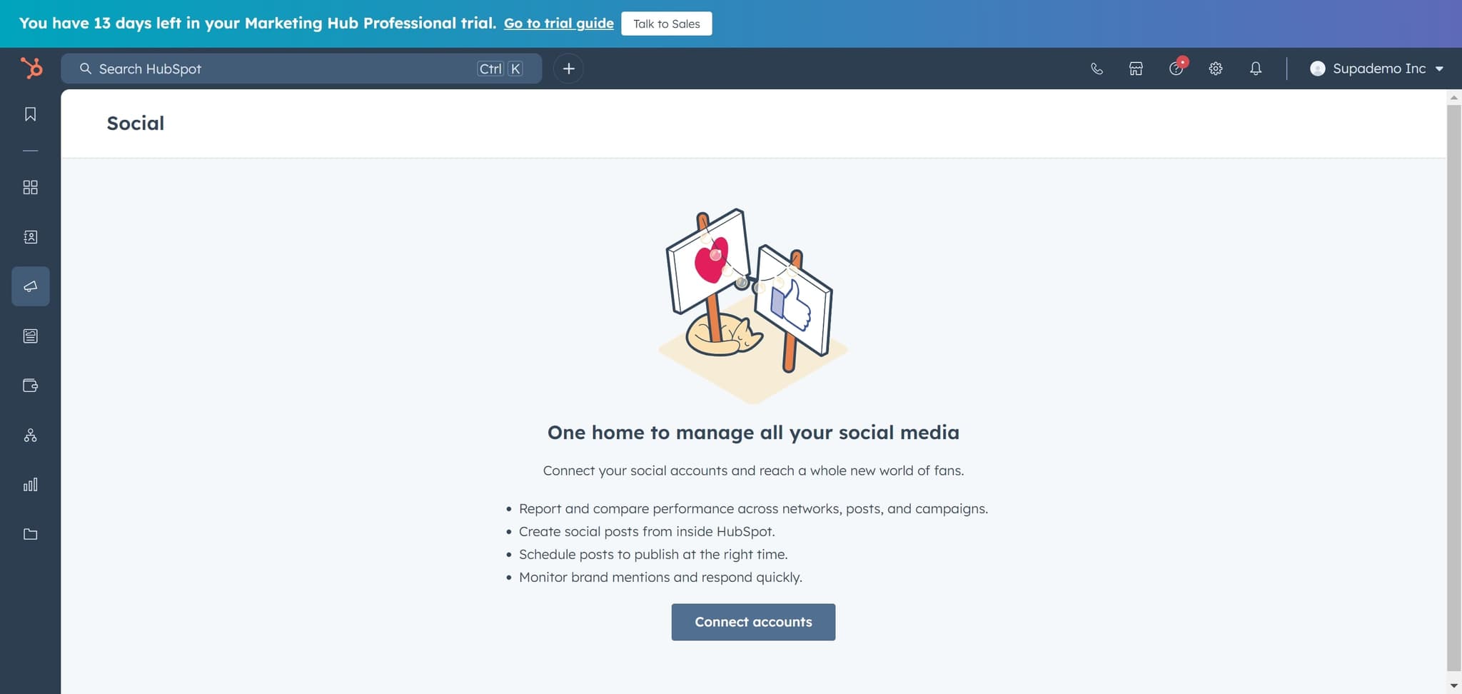 Click Connect Accounts