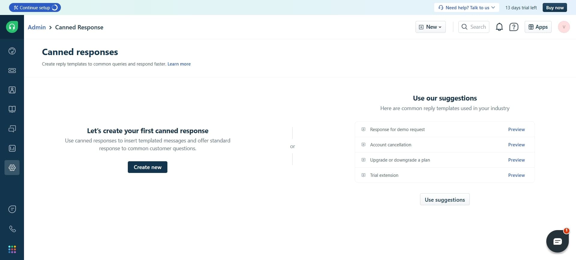 Enter the response title