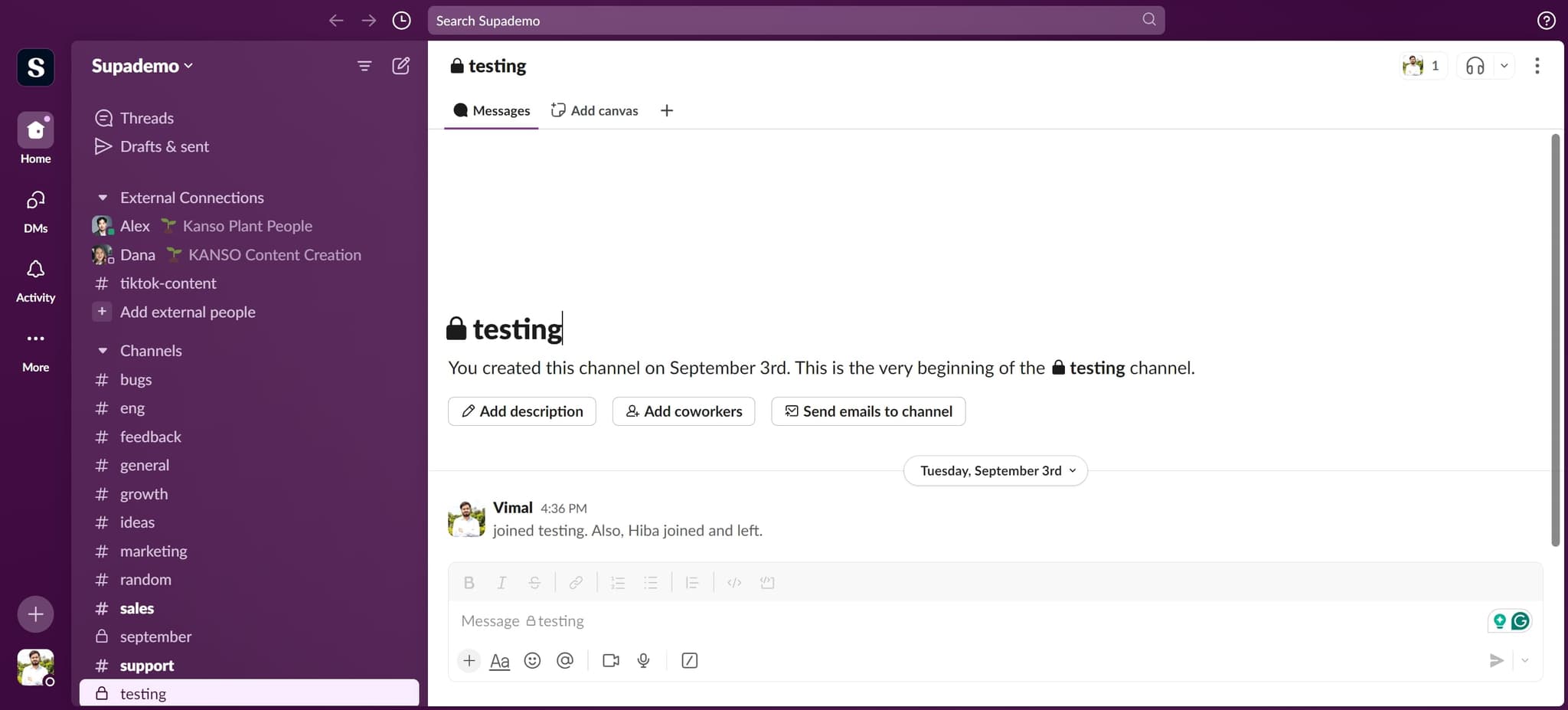 Click on your profile element