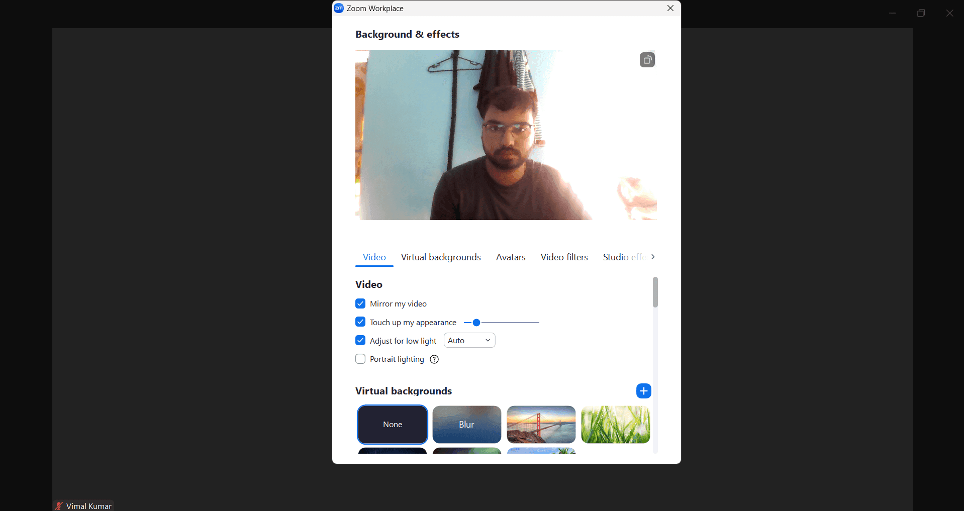 Upload your custom background image