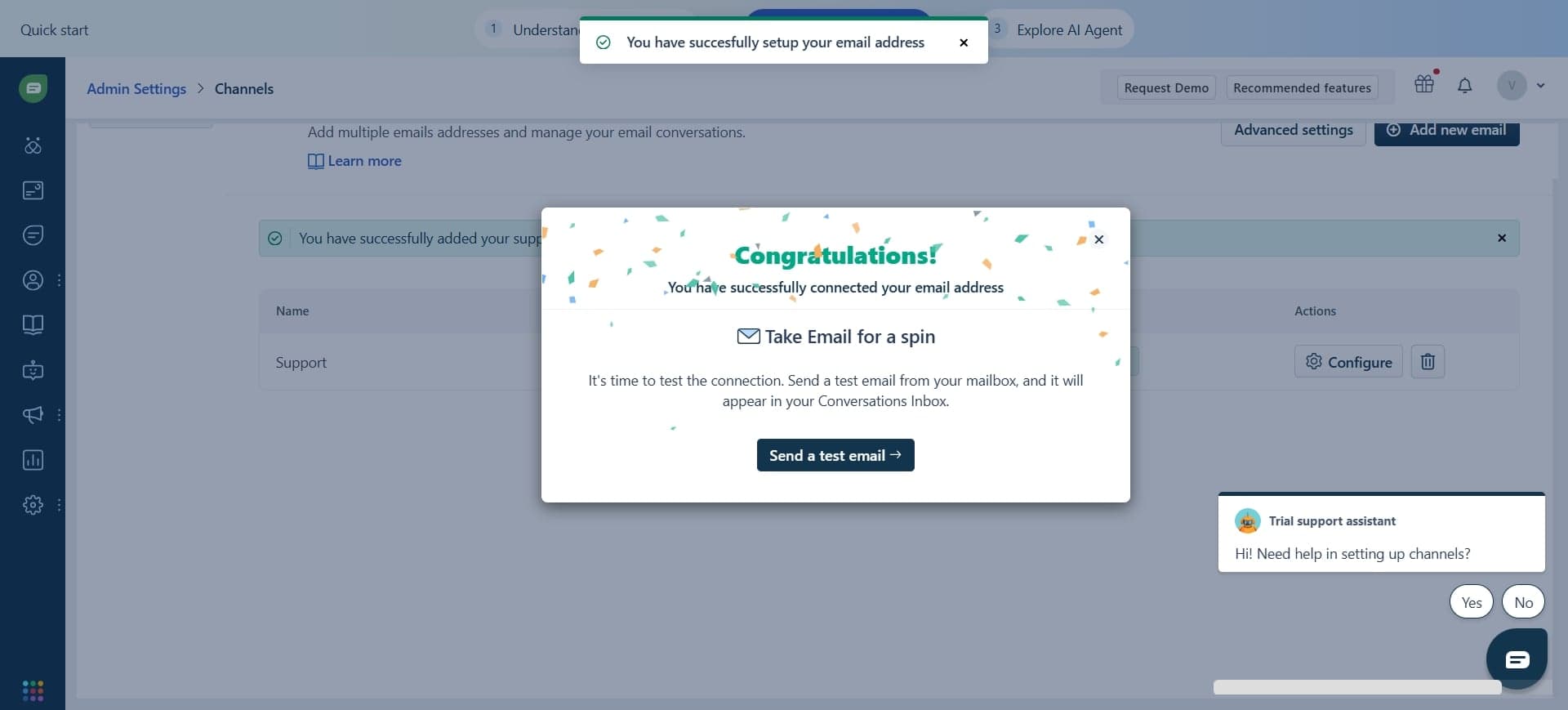 Set up agent handoff rules