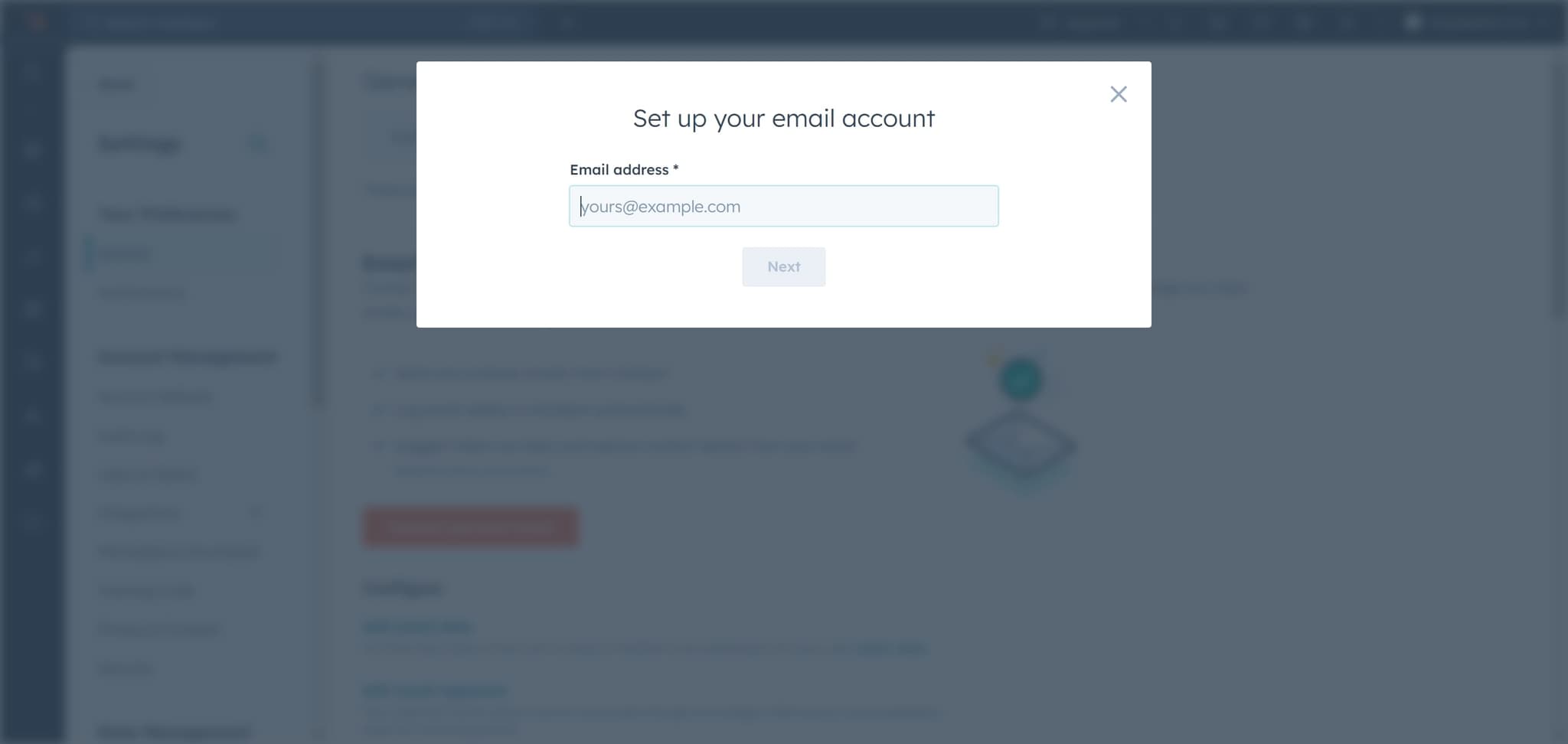 Proceed to Gmail authentication