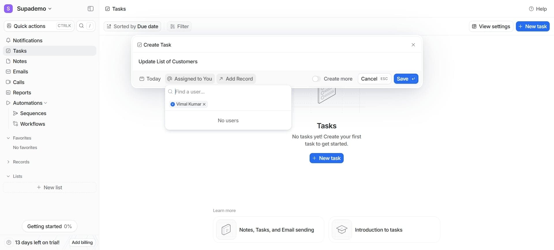 Create relationship fields between objects