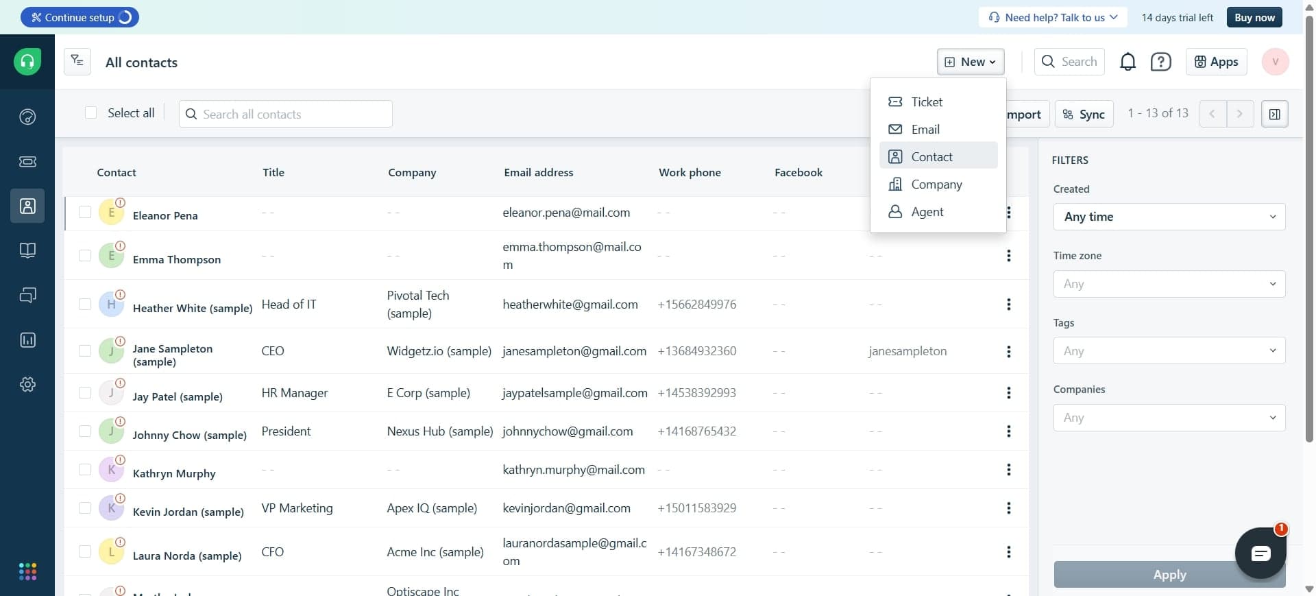 Click the Add Customer button