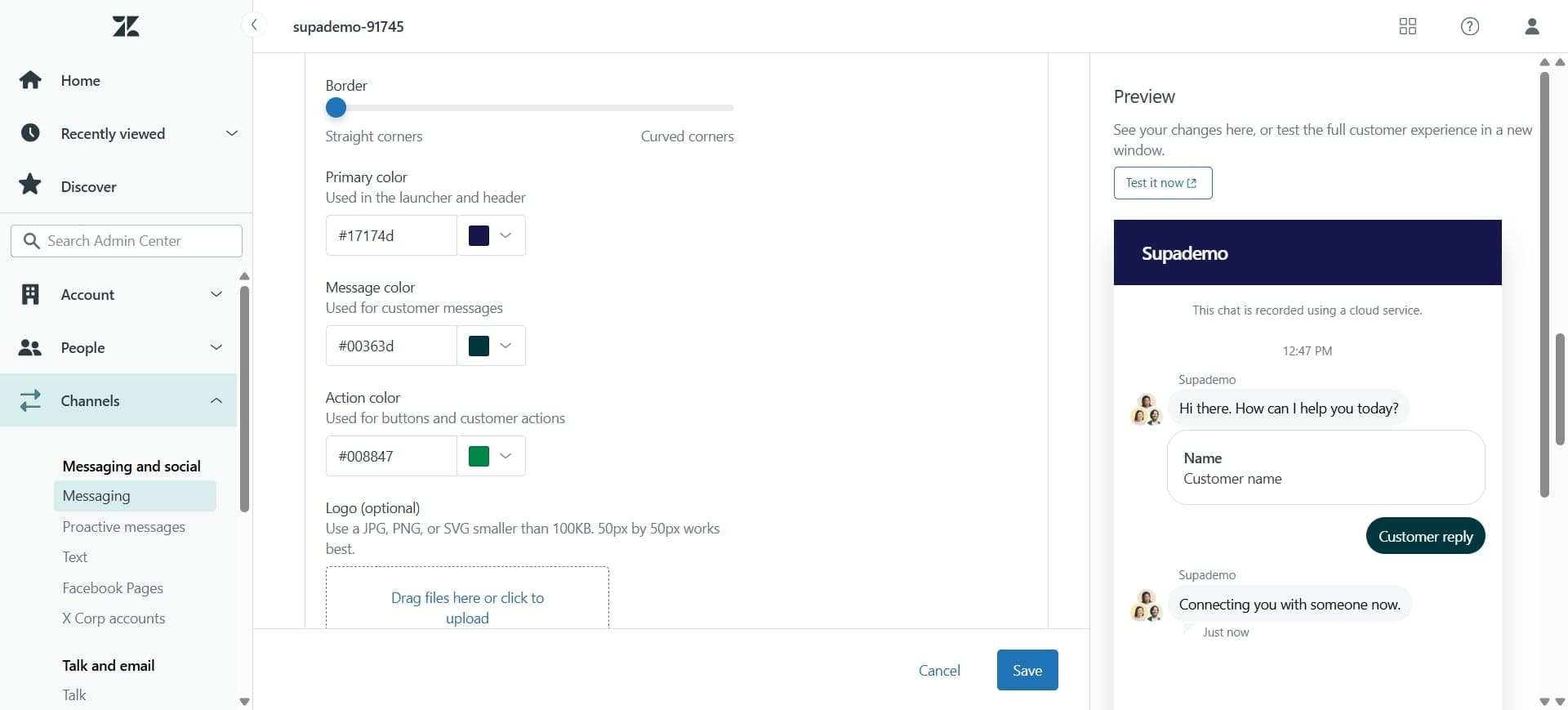 Save and Apply Theme